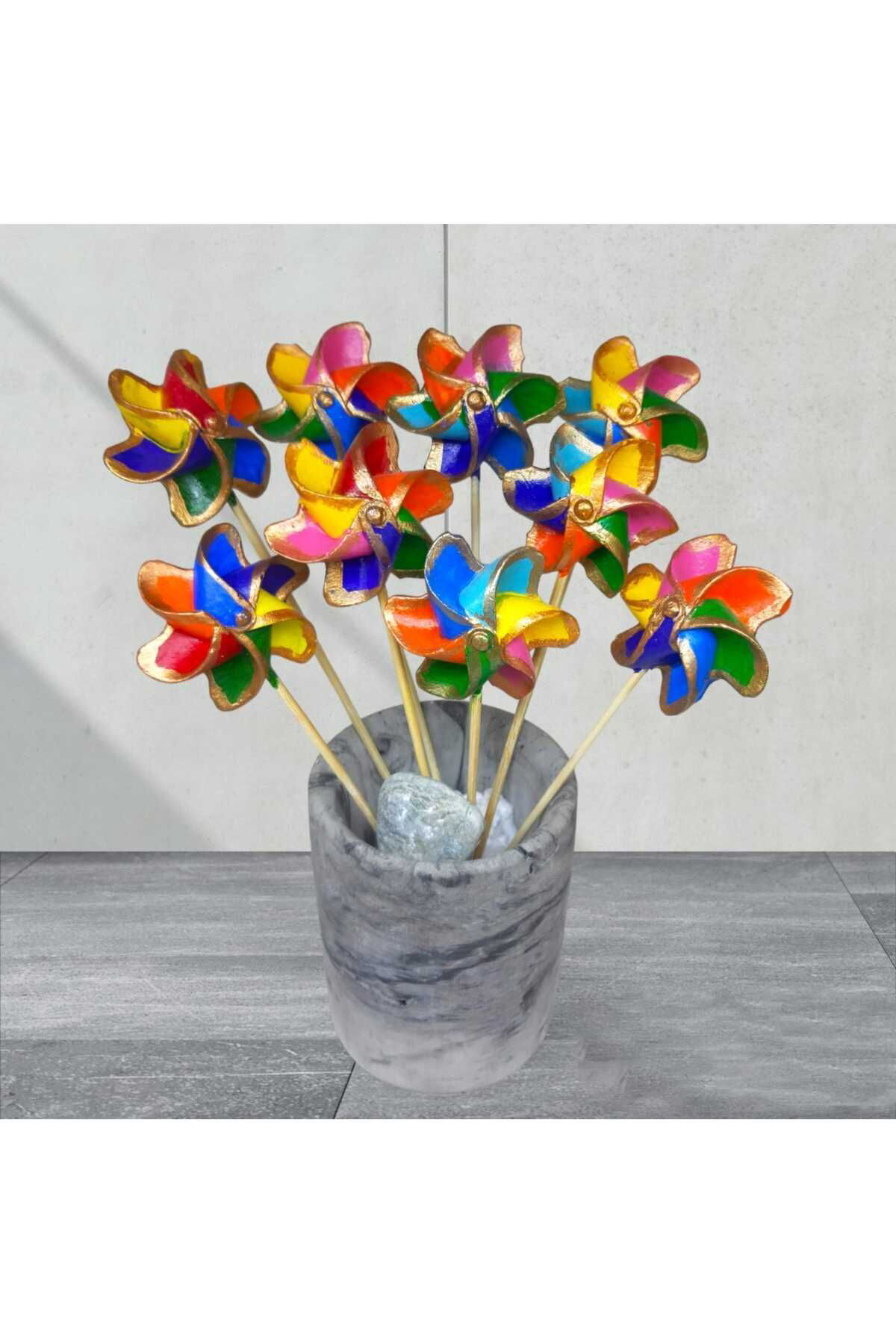 Dodemert Home Rüzgar Gülü Saksı Dibi Süsü & Teraryum Obje 5 Lik