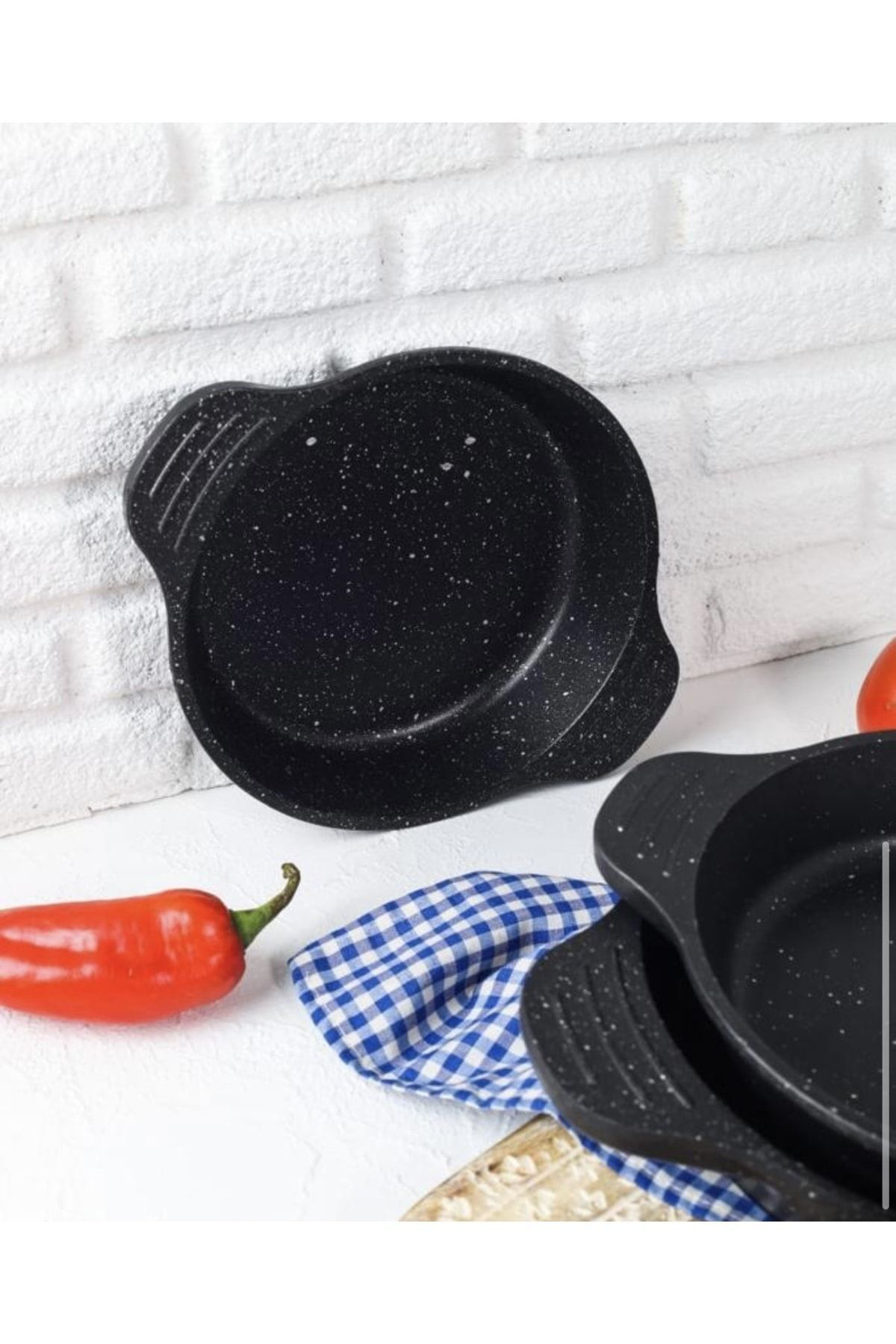 Rüzgar Serisi Lüx Birinci Kalite 3lü Döküm Sahan Seti