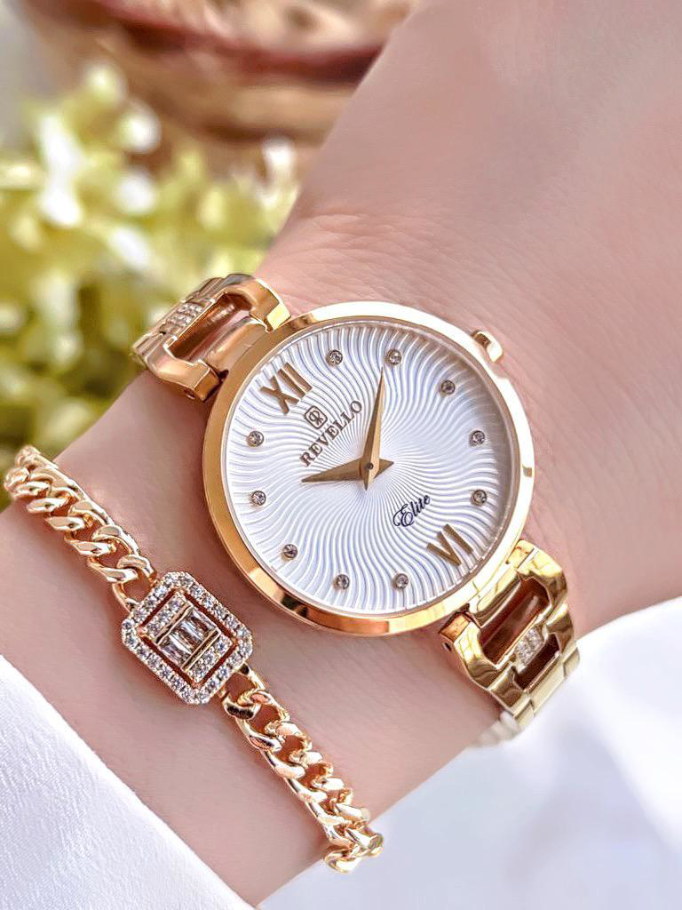 RV-L05S Altın Kaplama Elite Özel Seri Bayan Kol Saati 2 Yıl Garan
