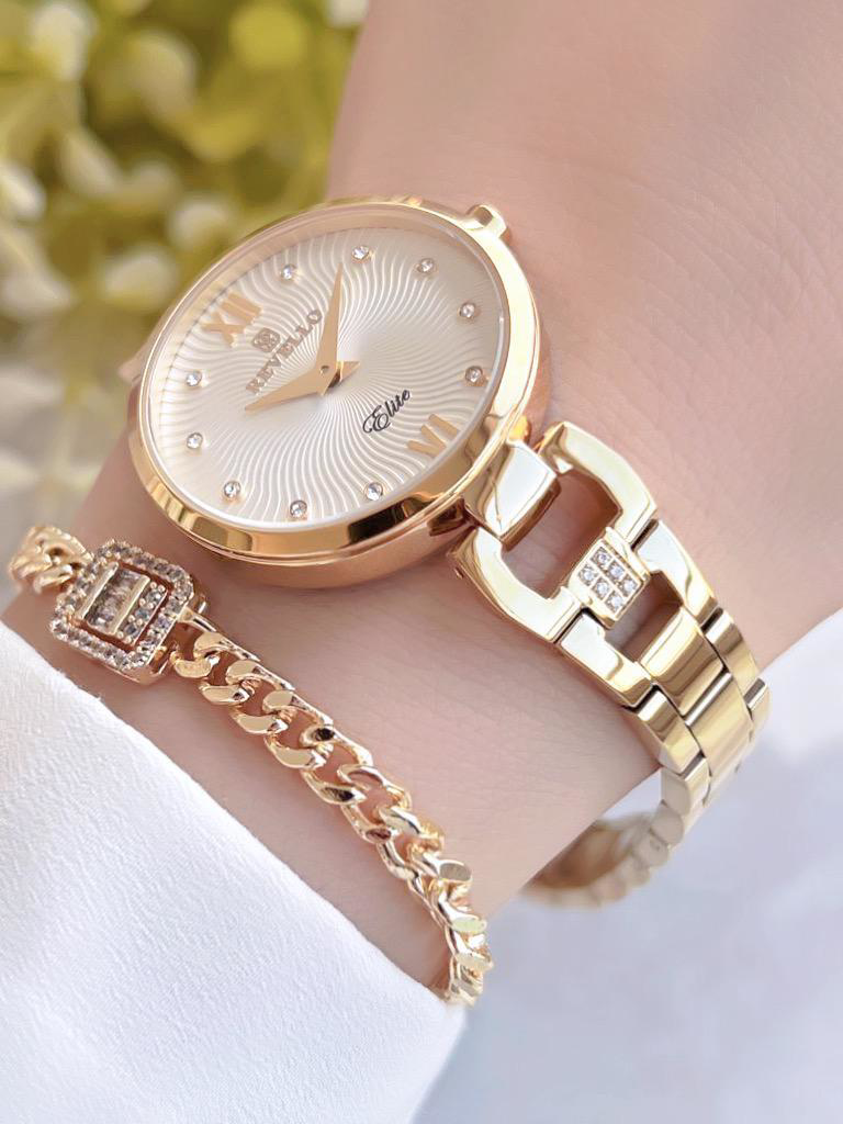 RV-L05S Altın Kaplama Elite Özel Seri Bayan Kol Saati 2 Yıl Garan