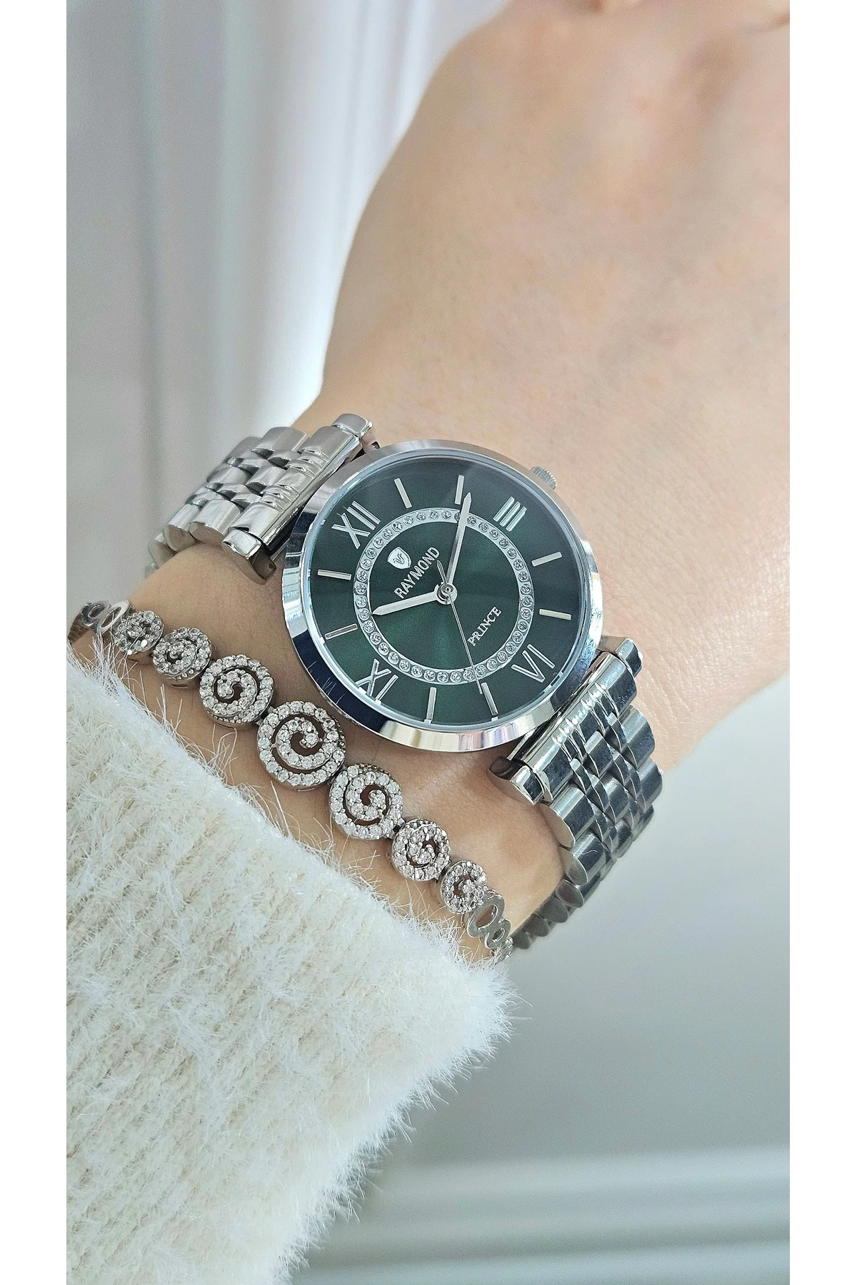 RYM-213055 QUARTZ KADIN KOL SAATİ - 2 YIL GARANTİ GÜMÜŞ-YEŞİL RYM-213055 QUARTZ KADIN KOL SAATİ - 2 YIL GARANTİ GÜMÜŞ-YEŞİL