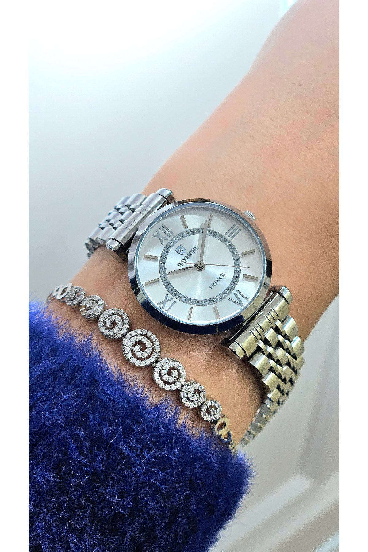 RYM-213055 QUARTZ KADIN KOL SAATİ - 2 YIL GARANTİ GÜMÜŞ-BEYAZ