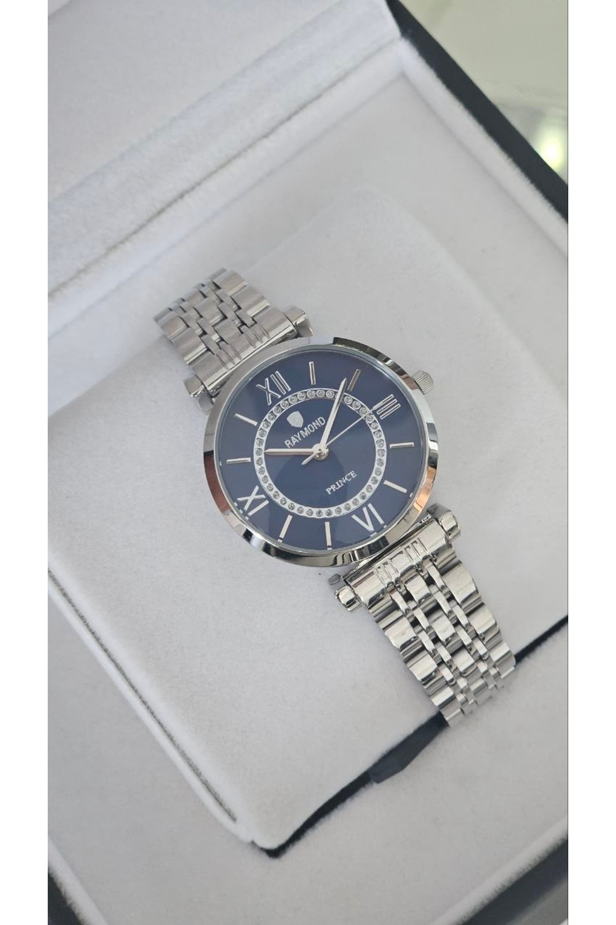 RYM-213055 QUARTZ KADIN KOL SAATİ - 2 YIL GARANTİ Gümüş-MAVİ