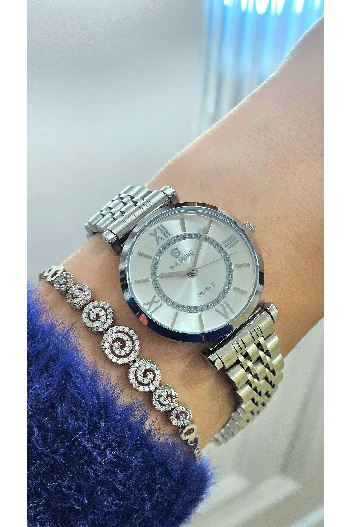 RYM-213055 QUARTZ KADIN KOL SAATİ - 2 YIL GARANTİ GÜMÜŞ-BEYAZ