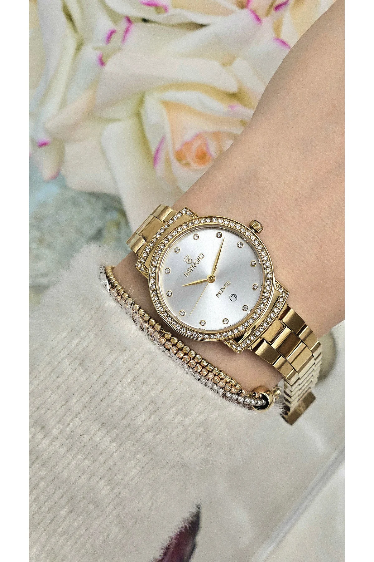 RYM-213058L QUARTZ 28mm TAŞLI KADIN KOL SAATİ - 2 YIL GARANTİ GOLD-BEYAZ RYM-213058L QUARTZ 28mm TAŞLI KADIN KOL SAATİ - 2 YIL GARANTİ GOLD-BEYAZ