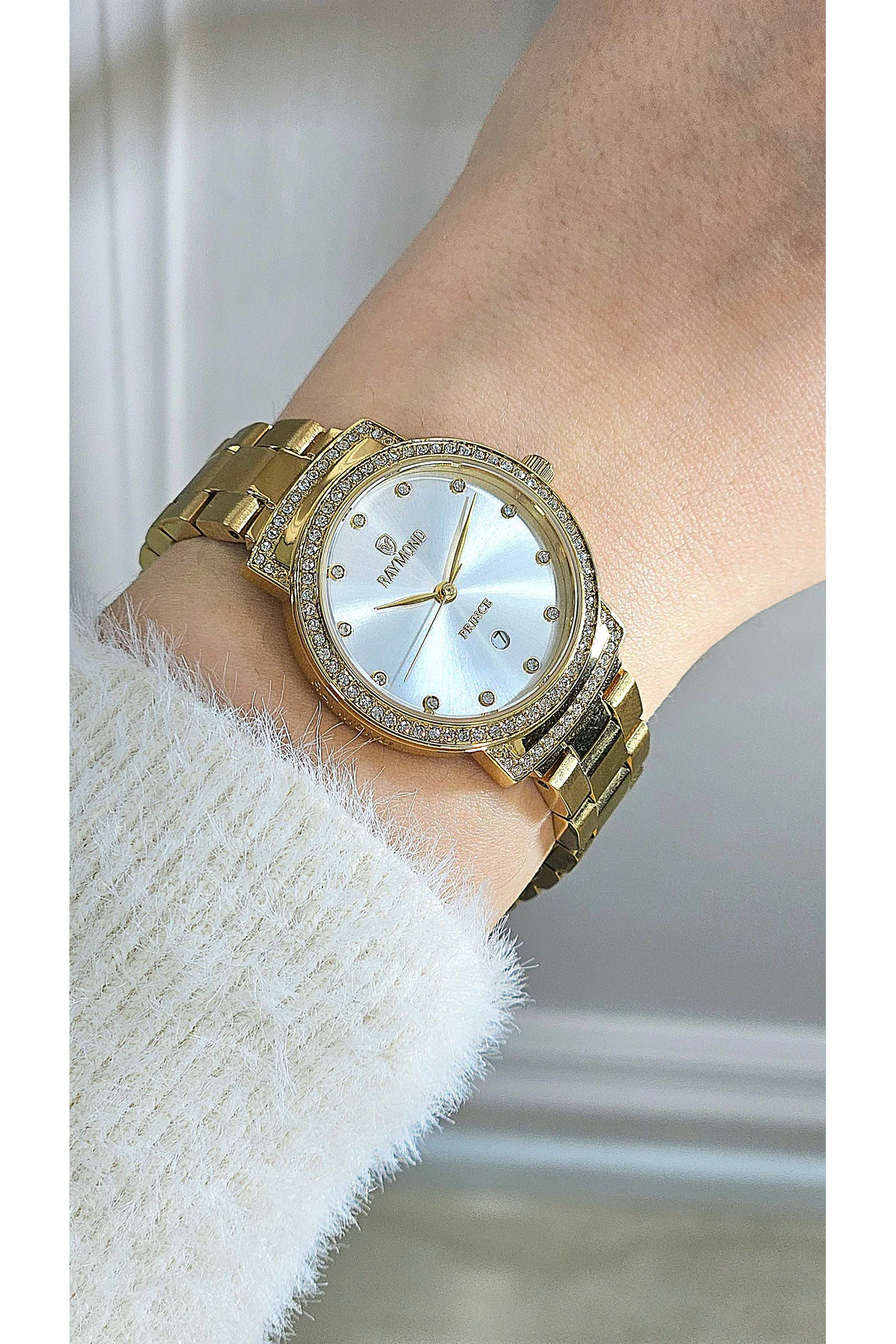 RYM-213058L QUARTZ 28mm TAŞLI KADIN KOL SAATİ - 2 YIL GARANTİ GOLD-BEYAZ RYM-213058L QUARTZ 28mm TAŞLI KADIN KOL SAATİ - 2 YIL GARANTİ GOLD-BEYAZ