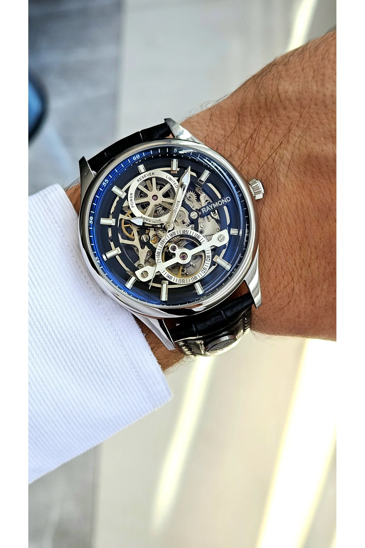 RYM-280267 ERKEK İSKELET OTOMATİK KOL SAATİ SS-BK RYM-280267 ERKEK İSKELET OTOMATİK KOL SAATİ SS-BK