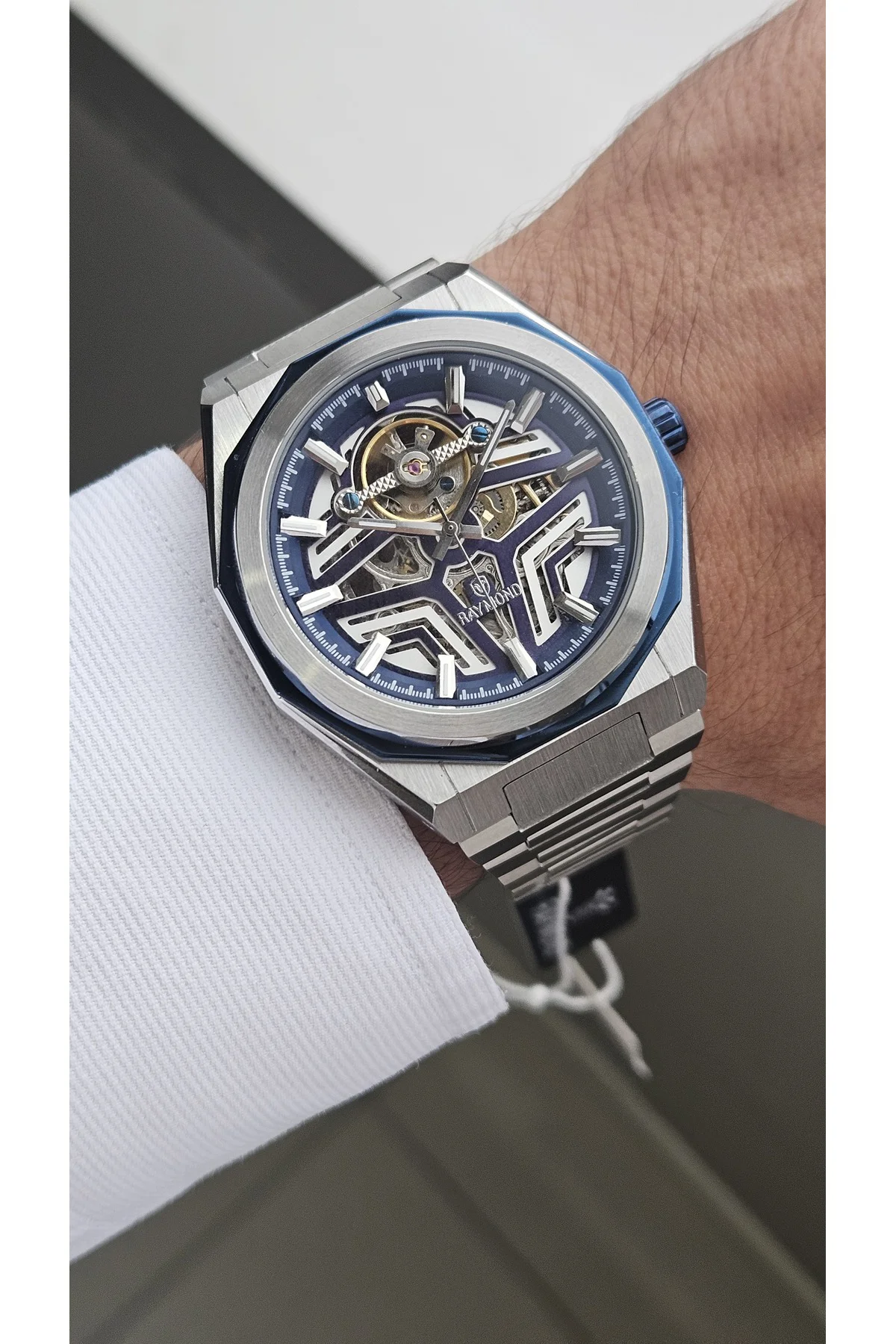 RYM-311656 OTOMATİK ERKEK KOL SAATİ - ÇELİK KASA VE KORDON - 2 YIL GARANTİ SS-BL