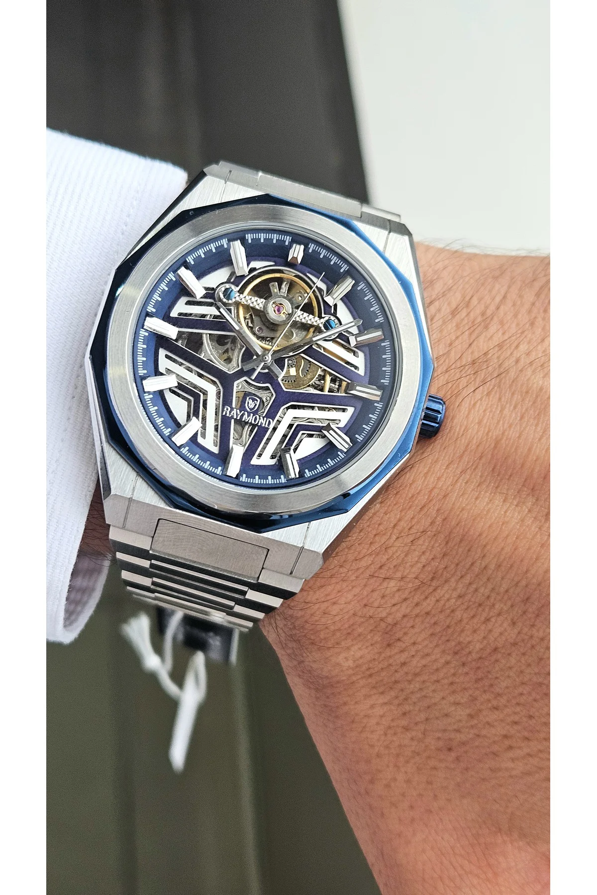 RYM-311656 OTOMATİK ERKEK KOL SAATİ - ÇELİK KASA VE KORDON - 2 YIL GARANTİ SS-BL