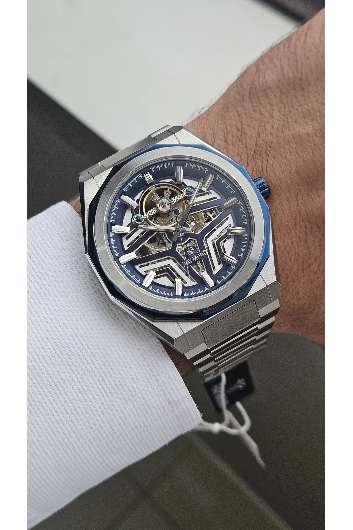 RYM-311656 OTOMATİK ERKEK KOL SAATİ - ÇELİK KASA VE KORDON - 2 YIL GARANTİ SS-BL