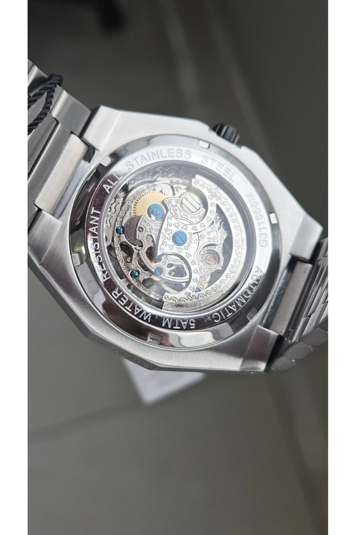 RYM-311656 OTOMATİK ERKEK KOL SAATİ - ÇELİK KASA VE KORDON - 2 YIL GARANTİ SS-BL