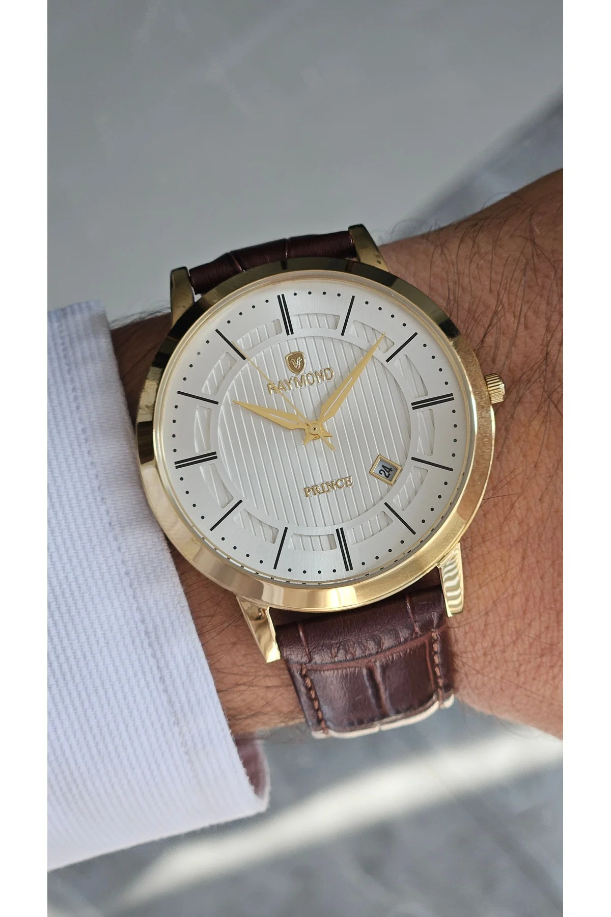 RYM-4735 QUARTZ KLASİK ERKEK KOL SAATİ - 2 YIL GARANTİ GOLD-KAHVE-BEYAZ RYM-4735 QUARTZ KLASİK ERKEK KOL SAATİ - 2 YIL GARANTİ GOLD-KAHVE-BEYAZ