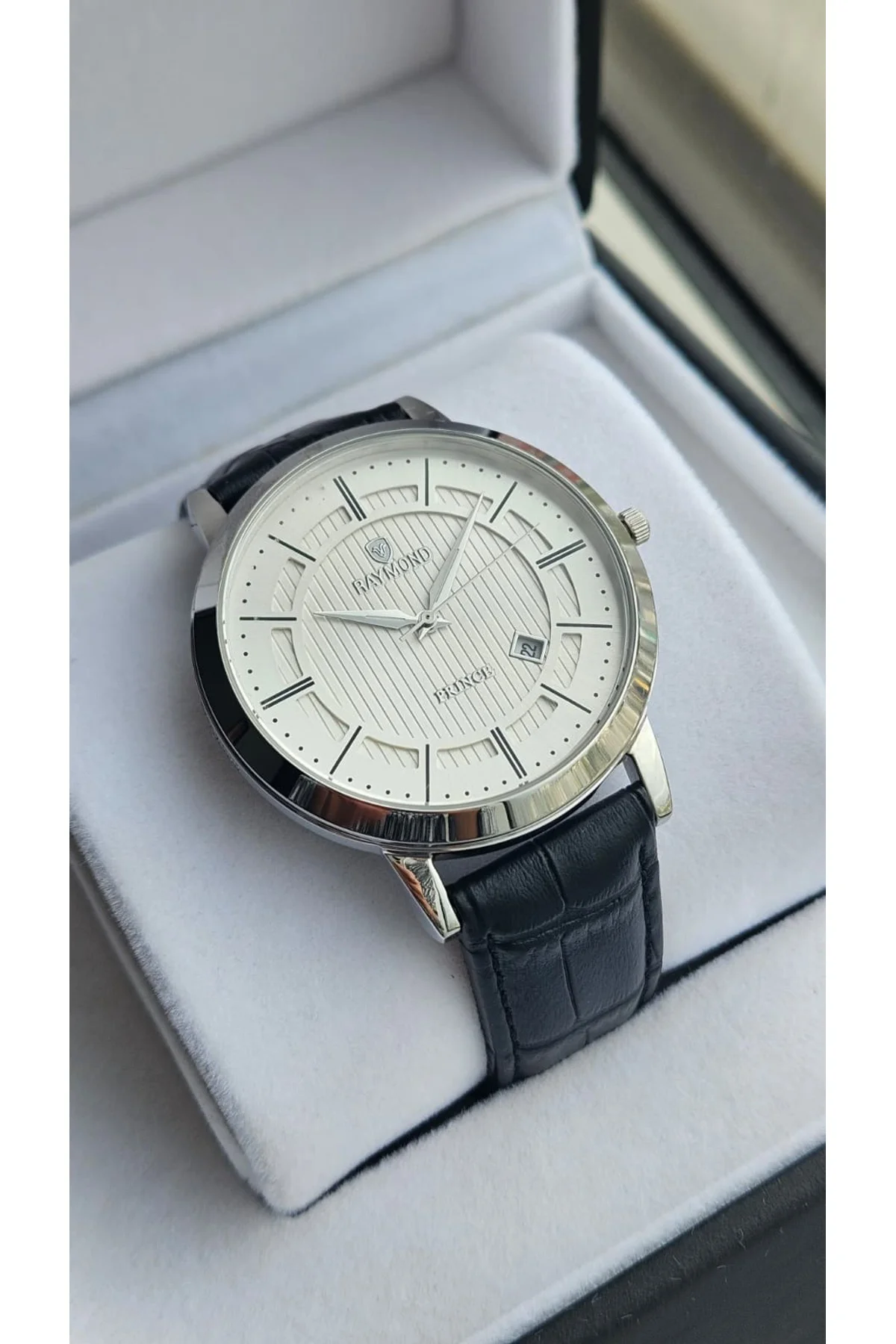 RYM-4735 QUARTZ KLASİK ERKEK KOL SAATİ - 2 YIL GARANTİ Gümüş-SİYAH-BEYAZ