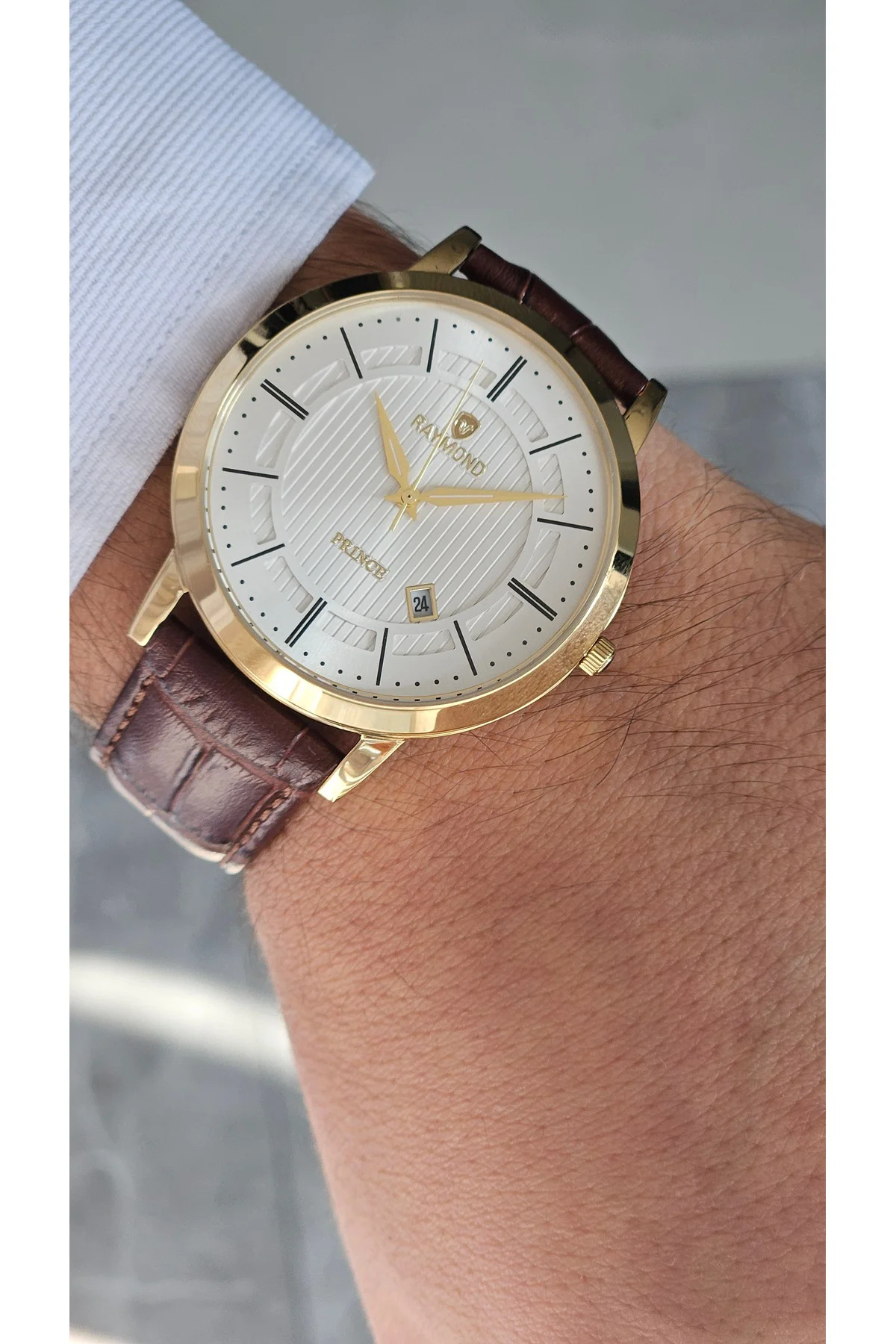 RYM-4735 QUARTZ KLASİK ERKEK KOL SAATİ - 2 YIL GARANTİ GOLD-KAHVE-BEYAZ RYM-4735 QUARTZ KLASİK ERKEK KOL SAATİ - 2 YIL GARANTİ GOLD-KAHVE-BEYAZ