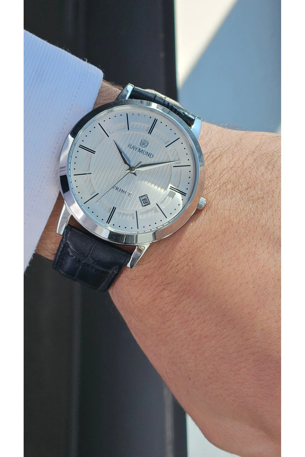 RYM-4735 QUARTZ KLASİK ERKEK KOL SAATİ - 2 YIL GARANTİ Gümüş-SİYAH-BEYAZ