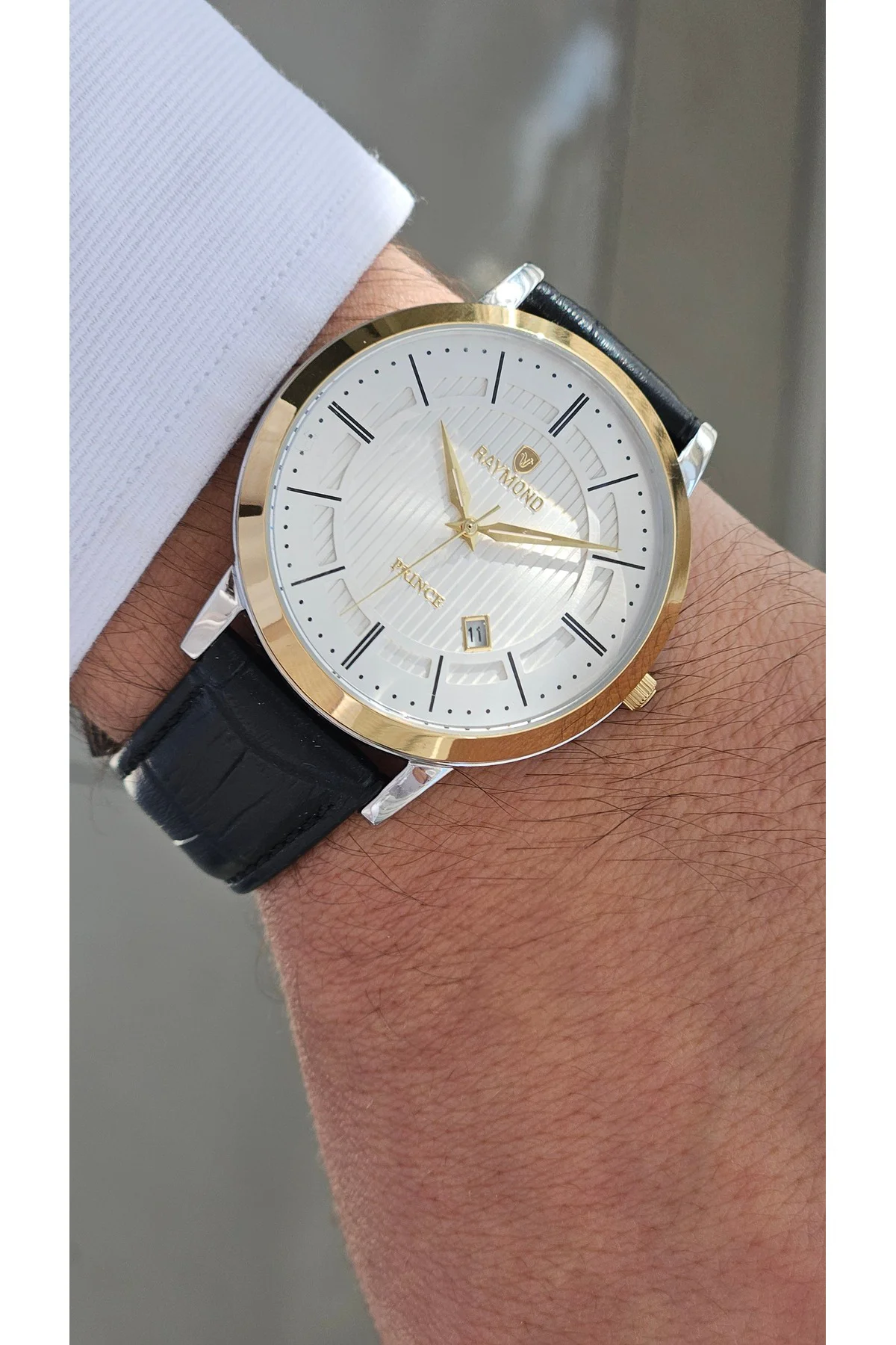 RYM-4735 QUARTZ KLASİK ERKEK KOL SAATİ - 2 YIL GARANTİ GOLD-KAHVE-SİYAH