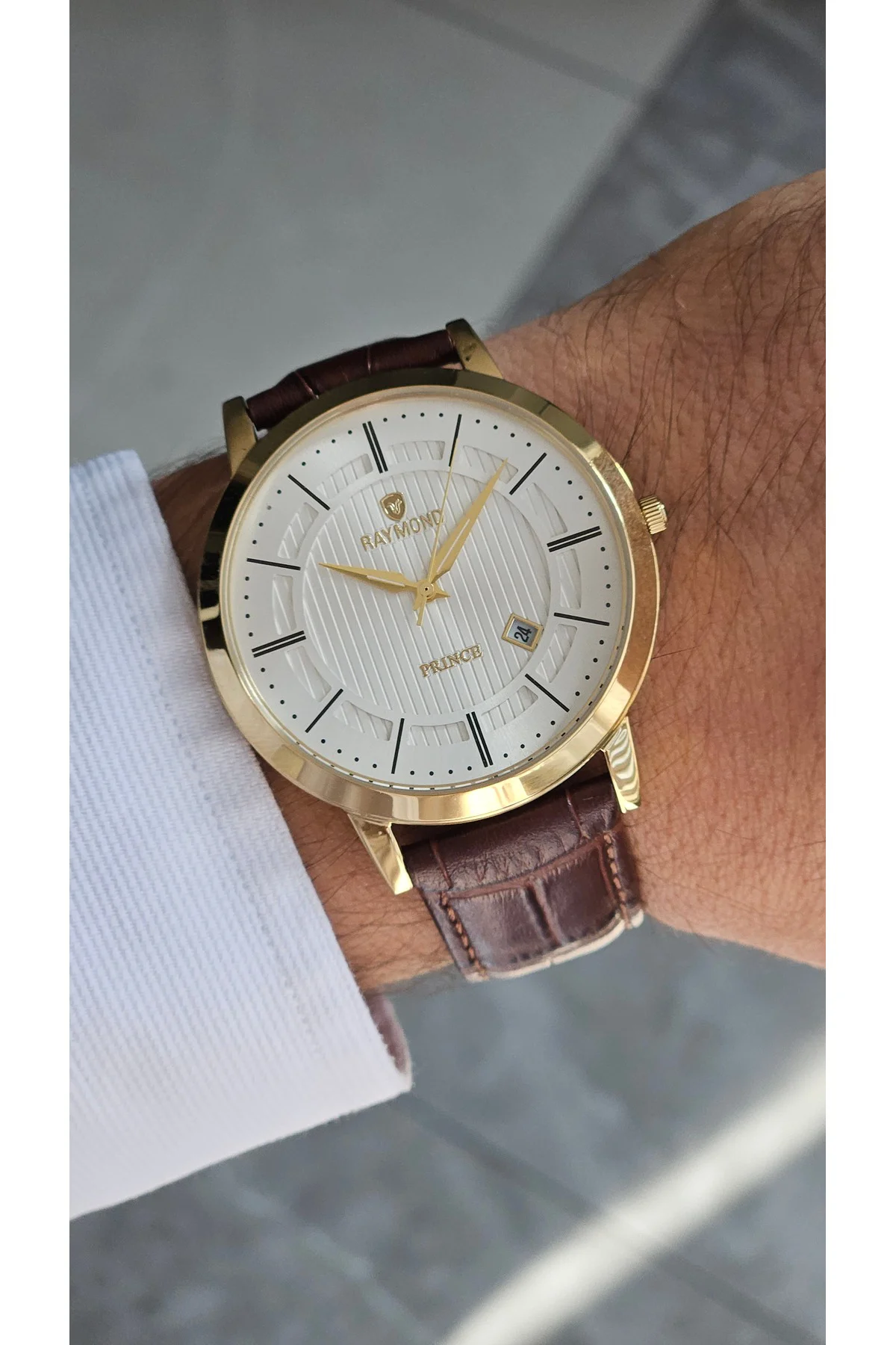 RYM-4735 QUARTZ KLASİK ERKEK KOL SAATİ - 2 YIL GARANTİ GOLD-KAHVE-BEYAZ RYM-4735 QUARTZ KLASİK ERKEK KOL SAATİ - 2 YIL GARANTİ GOLD-KAHVE-BEYAZ