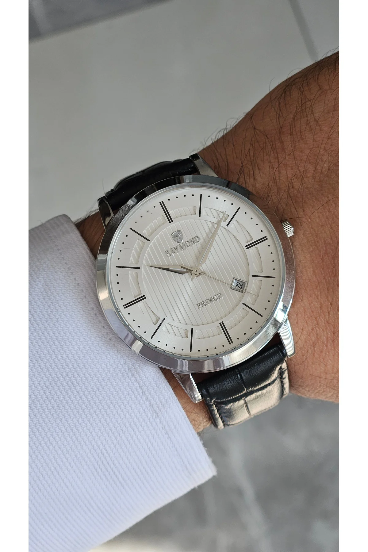 RYM-4735 QUARTZ KLASİK ERKEK KOL SAATİ - 2 YIL GARANTİ Gümüş-SİYAH-BEYAZ