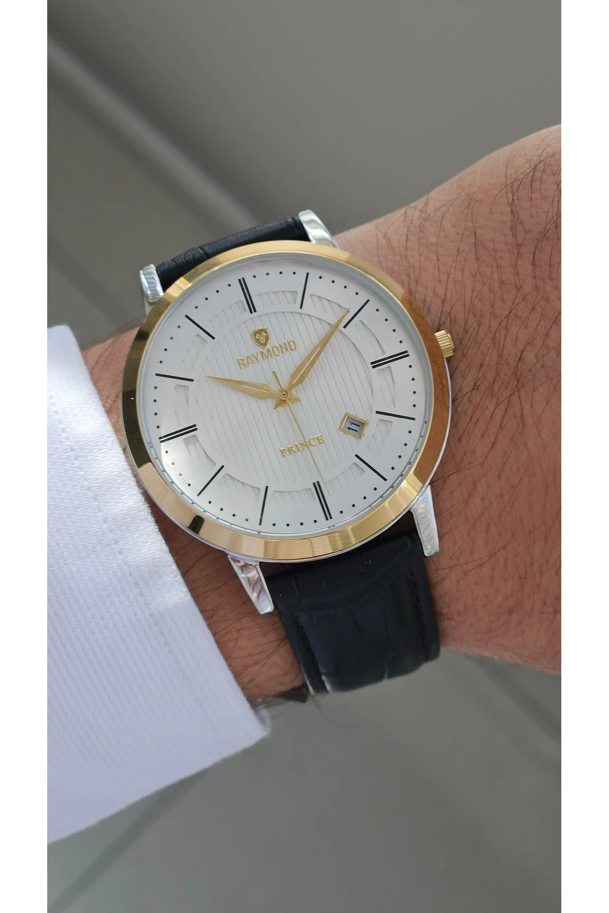 RYM-4735 QUARTZ KLASİK ERKEK KOL SAATİ - 2 YIL GARANTİ GOLD-KAHVE-SİYAH