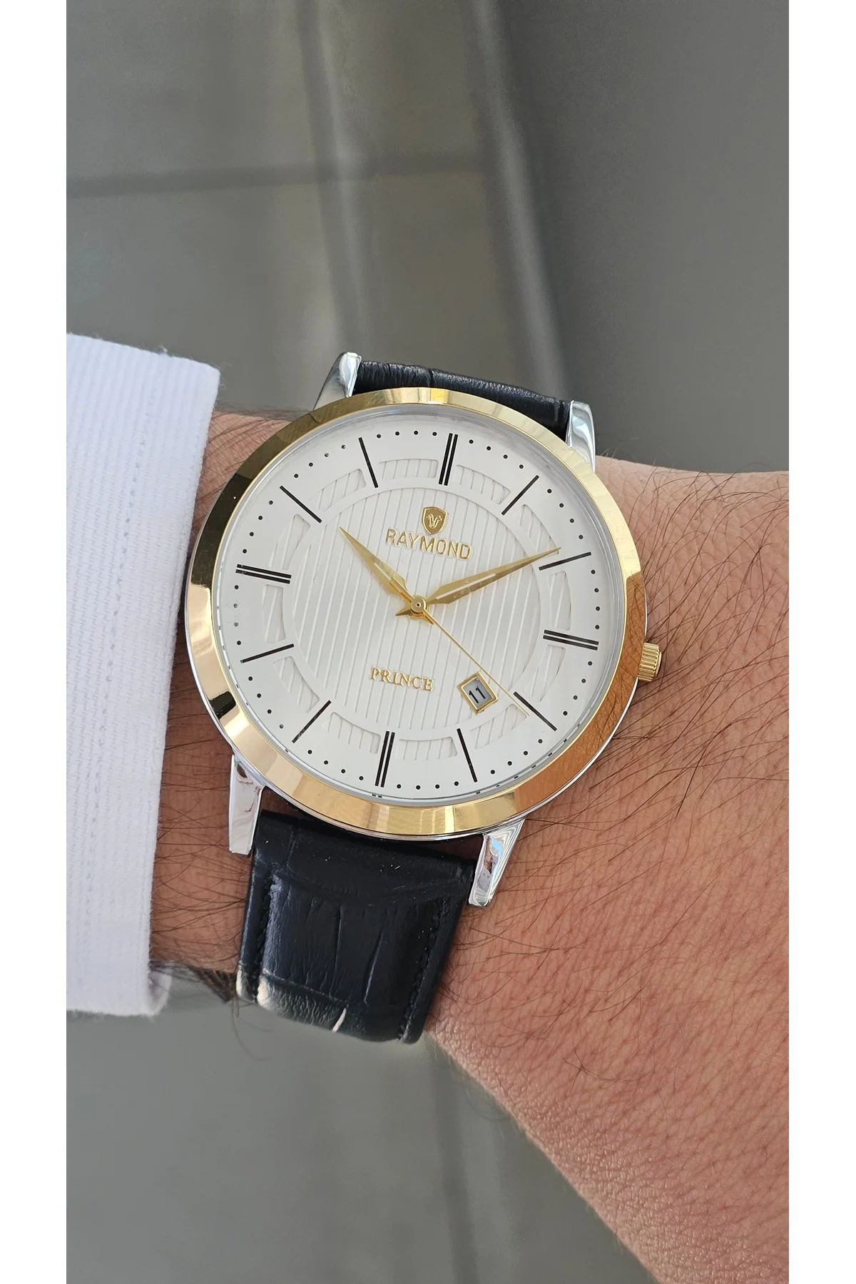 RYM-4735 QUARTZ KLASİK ERKEK KOL SAATİ - 2 YIL GARANTİ GOLD-KAHVE-SİYAH