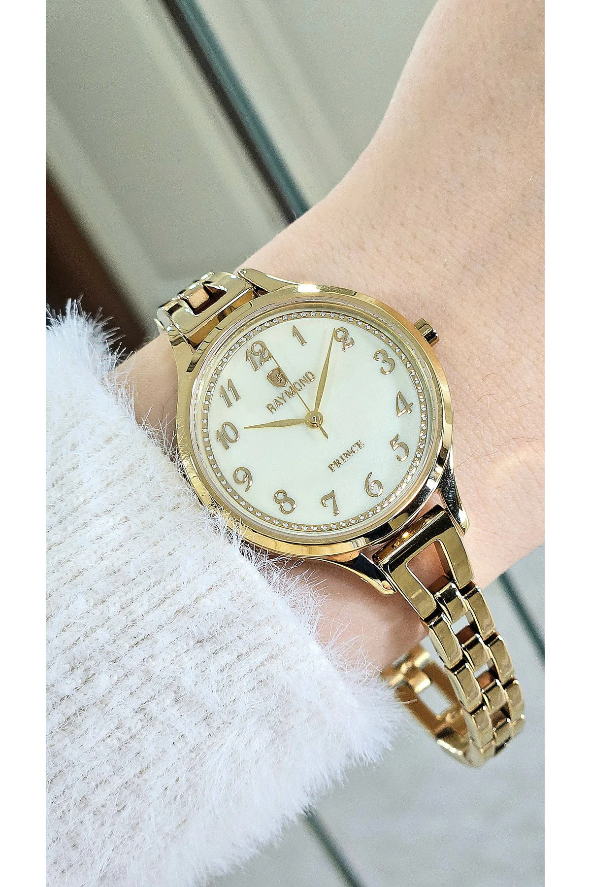 RYM-5036 32mm Kadın Kol Saati - Rakam Detaylı - Gold - Paslanmaz Çelik GOLD