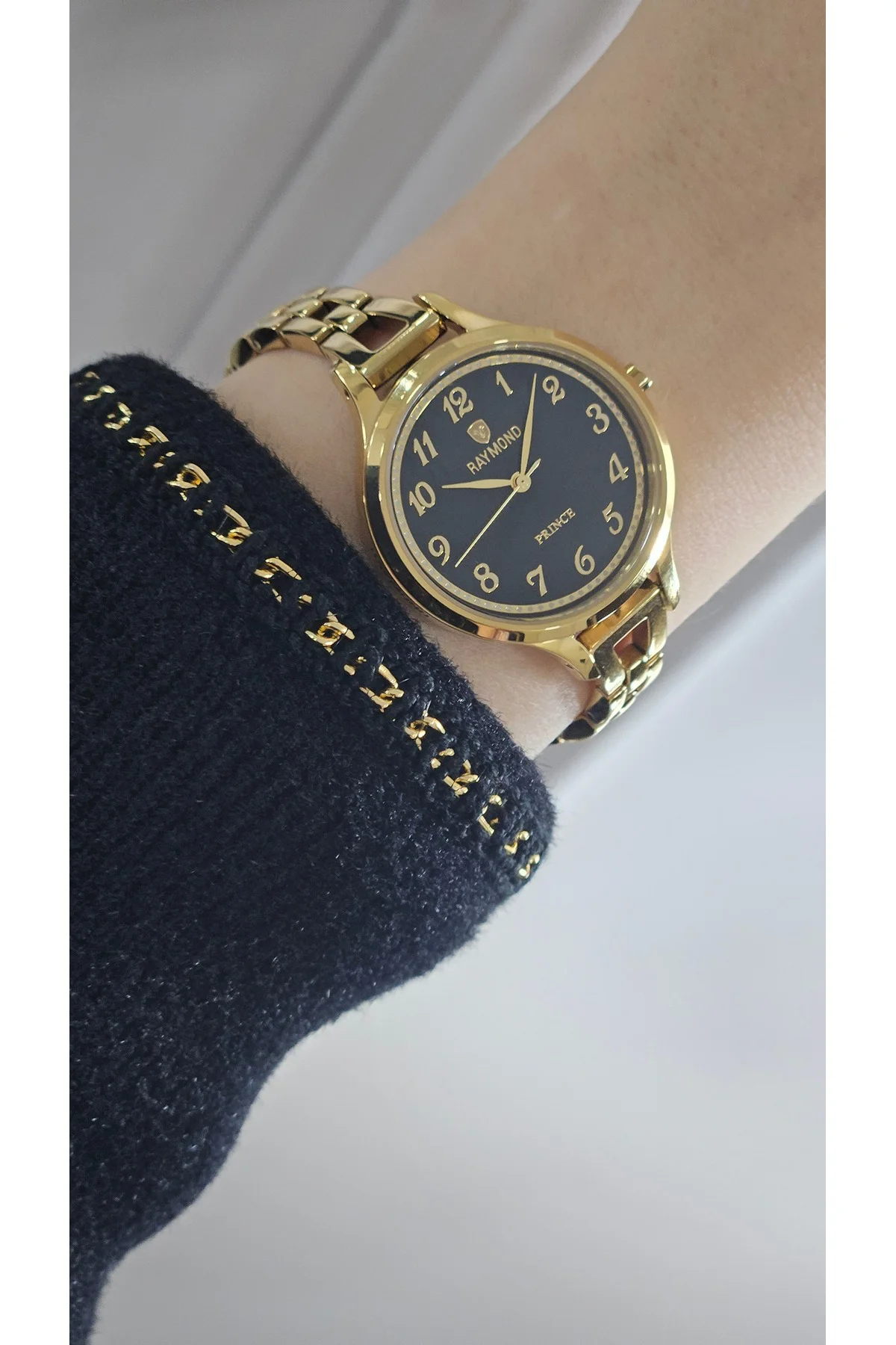 RYM-5036 32mm Kadın Kol Saati - Rakam Detaylı - Gold - Paslanmaz Çelik GOLD-SİYAH RYM-5036 32mm Kadın Kol Saati - Rakam Detaylı - Gold - Paslanmaz Çelik GOLD-SİYAH