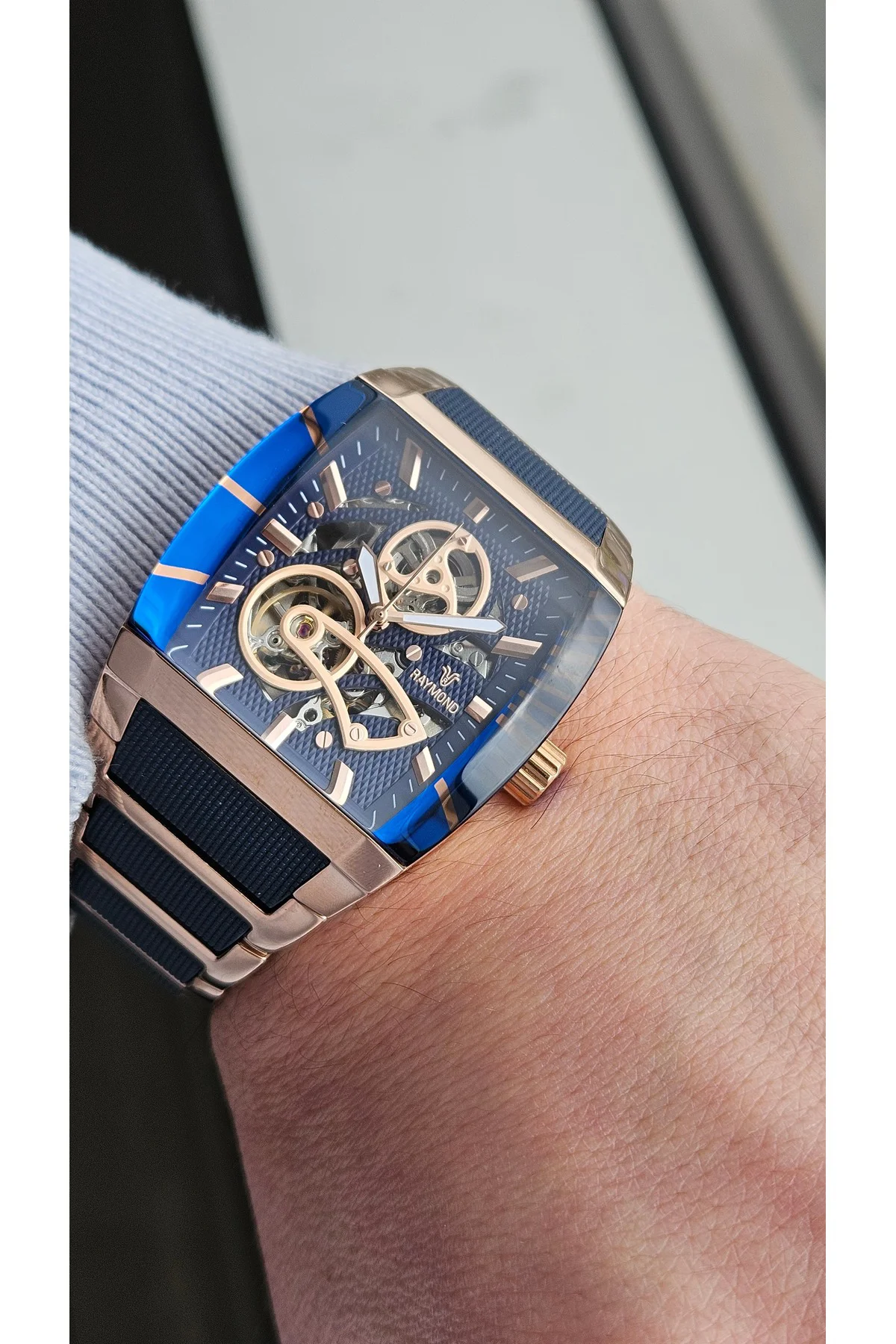 RYM-5129 RAYMOND OTOMATİK ERKEK KOL SAATİ - %100 ÇELİK VE 2 YIL GARANTİLİ RYM-5129 RAYMOND OTOMATİK ERKEK KOL SAATİ - %100 ÇELİK VE 2 YIL GARANTİLİ