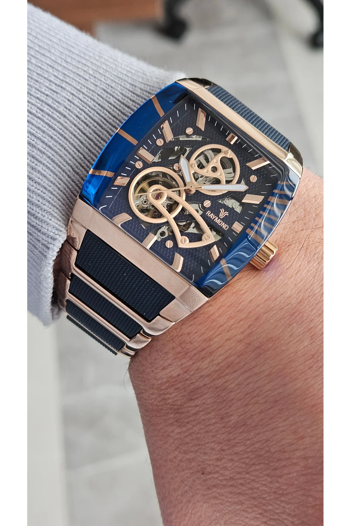 RYM-5129 RAYMOND OTOMATİK ERKEK KOL SAATİ - %100 ÇELİK VE 2 YIL GARANTİLİ RYM-5129 RAYMOND OTOMATİK ERKEK KOL SAATİ - %100 ÇELİK VE 2 YIL GARANTİLİ