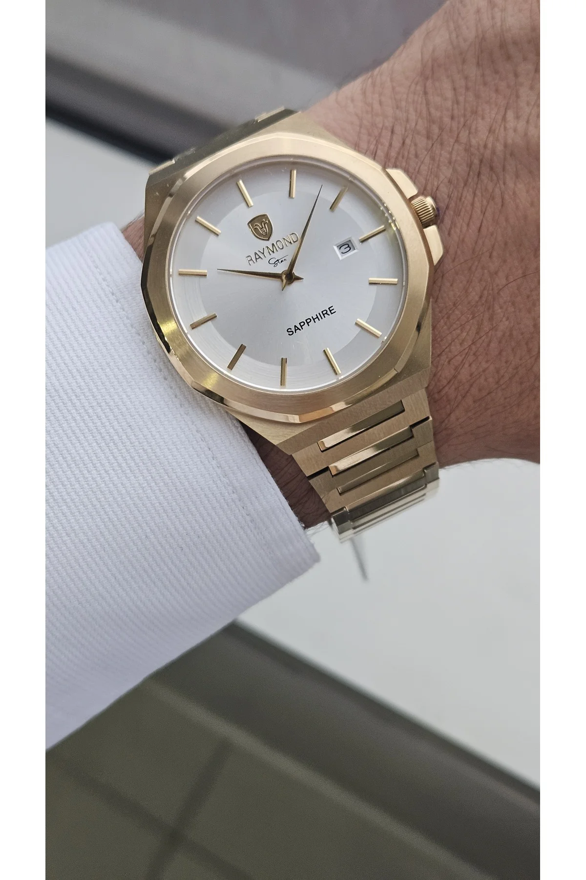 RYM-611505M SLIM ERKEK KOL SAATİ - ÇELİK KASA VE KORDON - 2 YIL GARANTİ GOLD-W