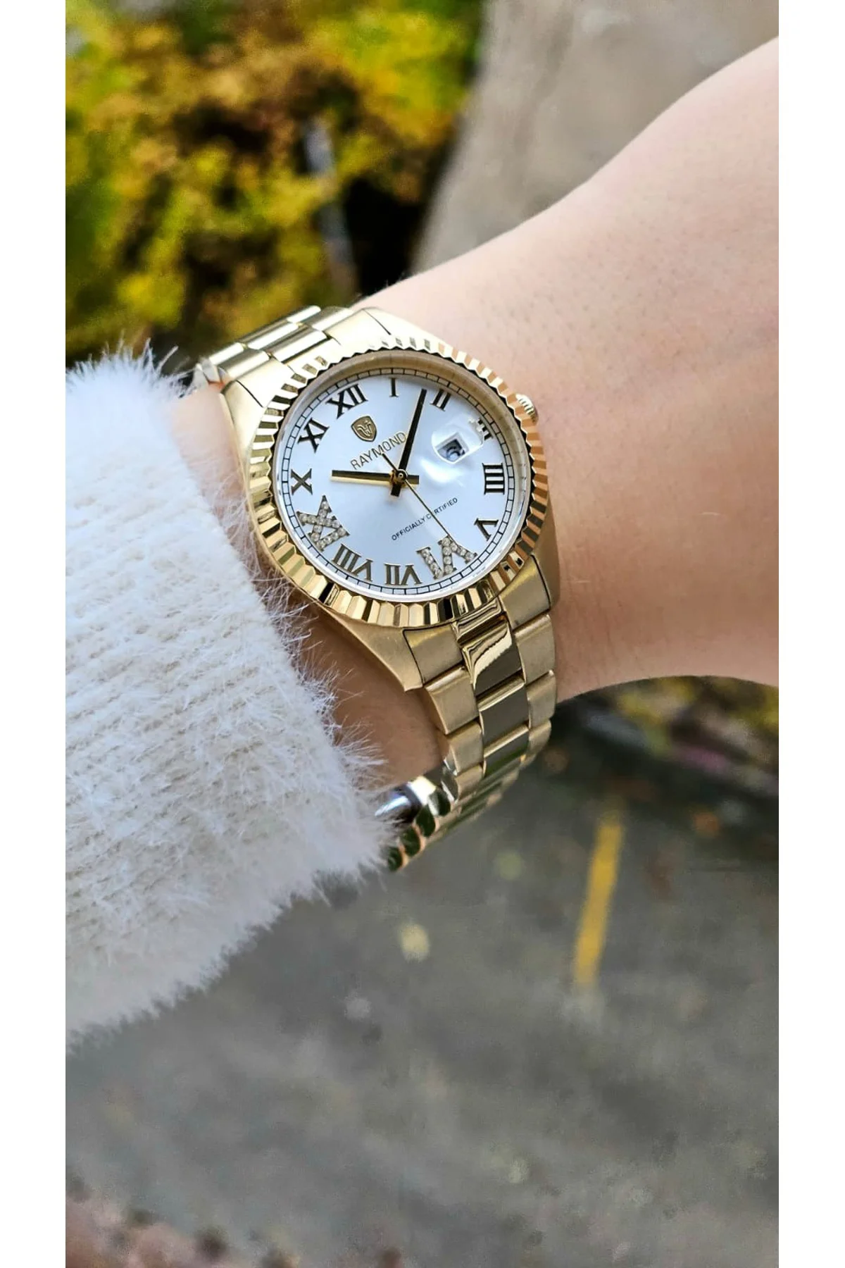 RYM-611821L Kadin Kol Saati GOLD-BEYAZ RYM-611821L Kadin Kol Saati GOLD-BEYAZ