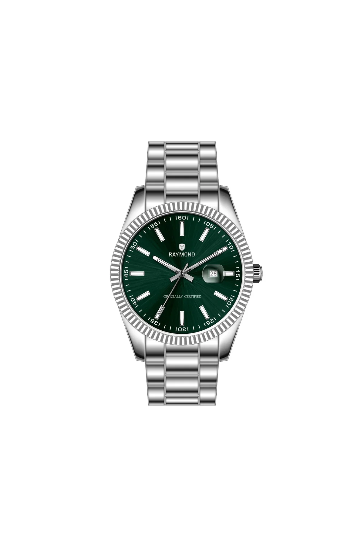 - RYM-613053 ERKEK KOL SAATİ - PASLANMAZ ÇELİK - YENİ SEZON SS-GREEN