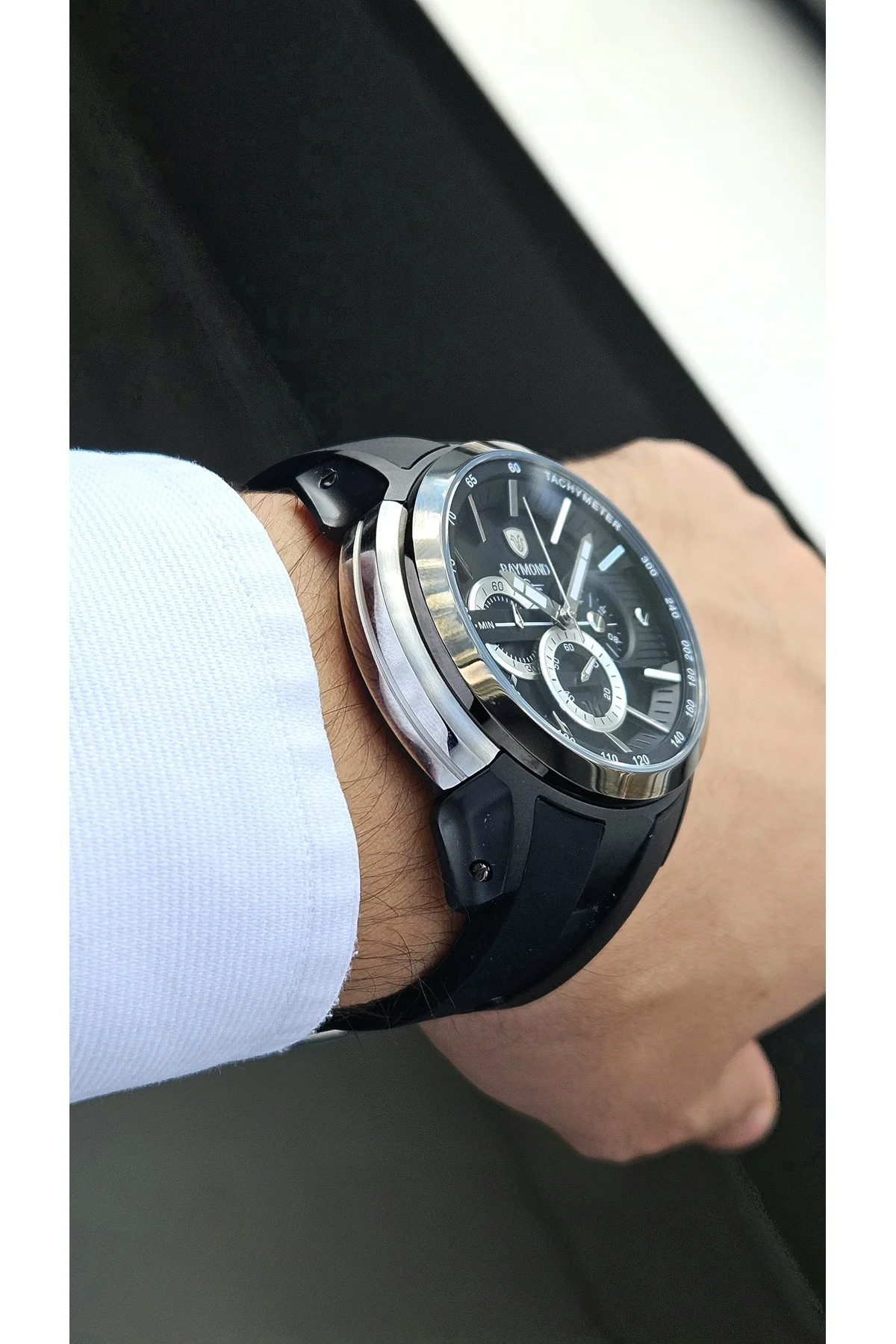 RYM-83020 SILIKON CRONO ERKEK SAAT SS-BK RYM-83020 SILIKON CRONO ERKEK SAAT SS-BK