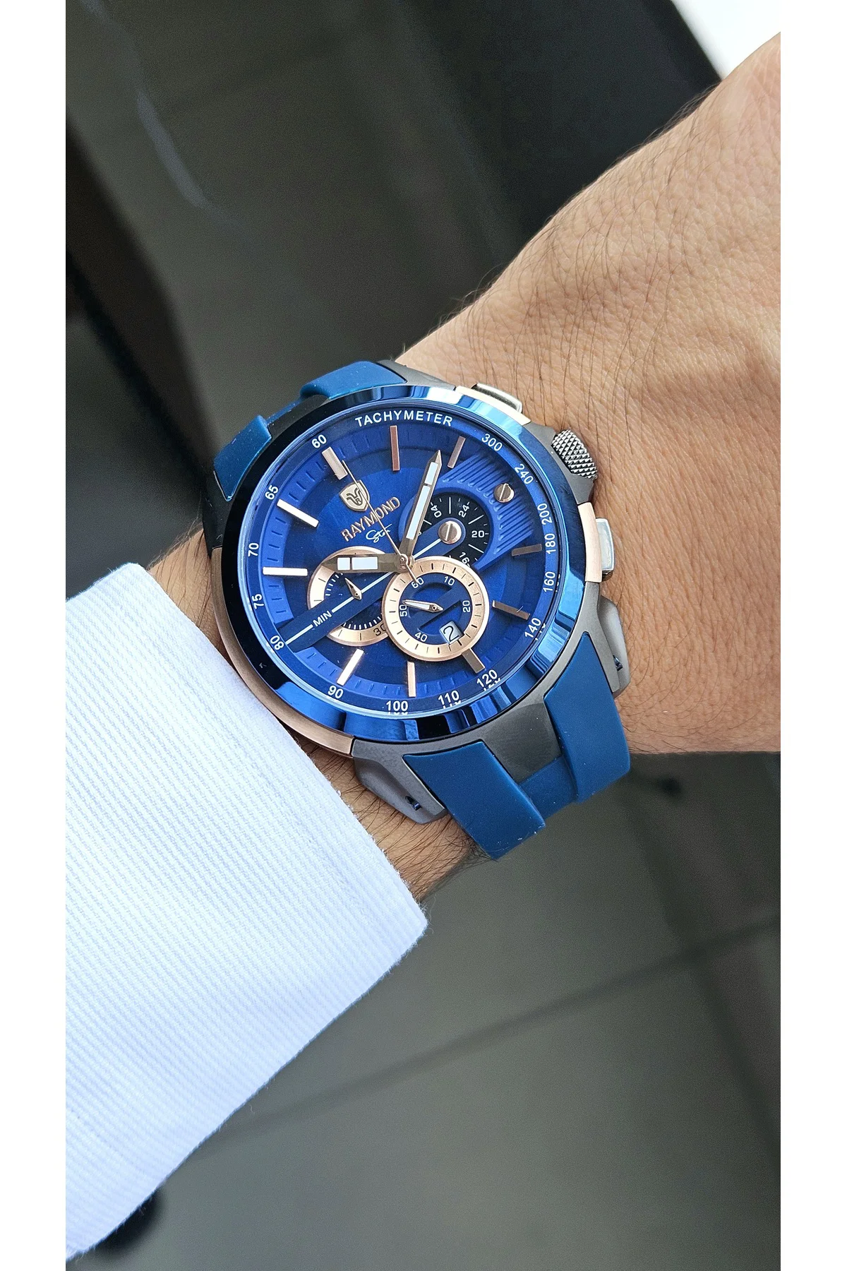 RYM-83020 SILIKON CRONO ERKEK SAAT RG-BL RYM-83020 SILIKON CRONO ERKEK SAAT RG-BL