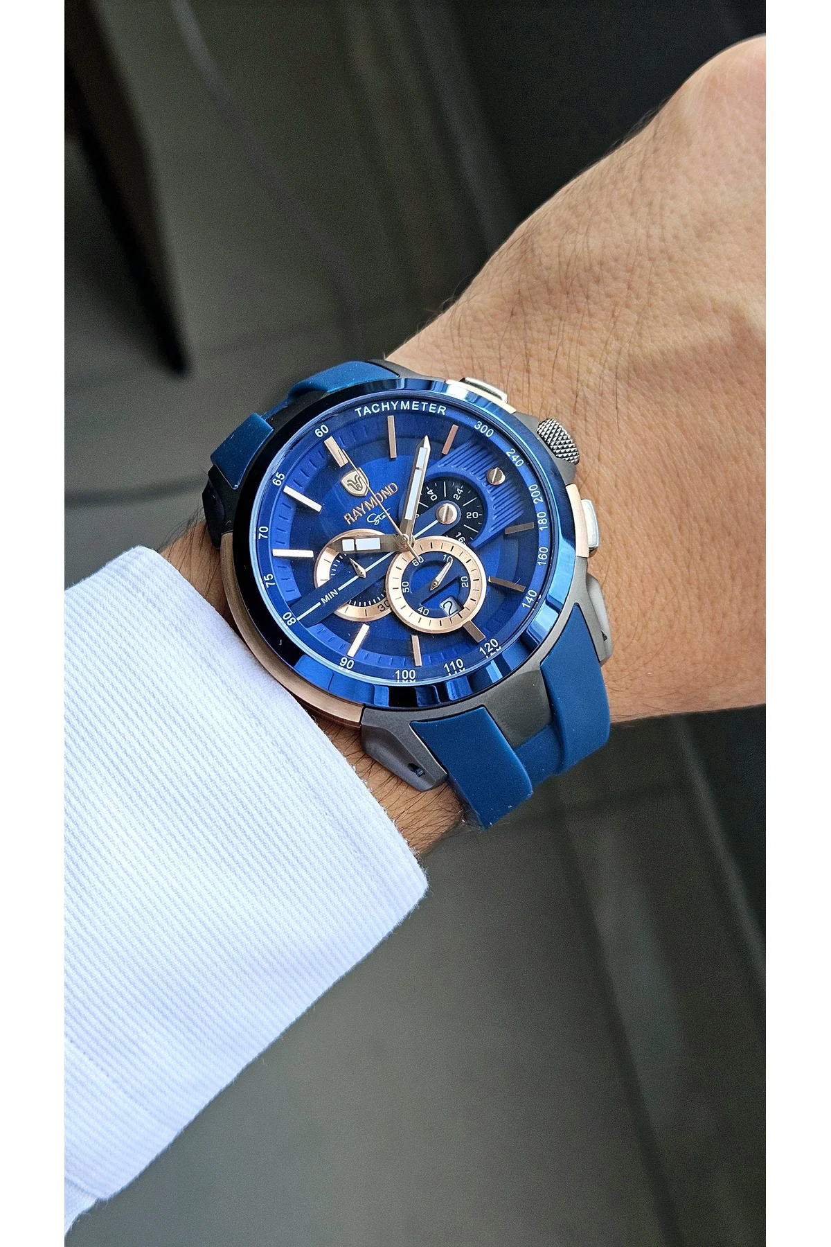RYM-83020 SILIKON CRONO ERKEK SAAT RG-BL RYM-83020 SILIKON CRONO ERKEK SAAT RG-BL