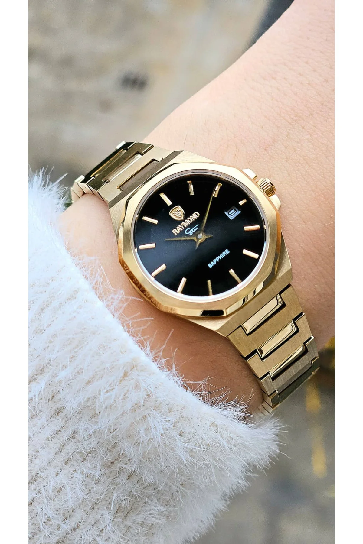 RYM6-611505L QUARTZ KADIN KOL SAATİ - 2 YIL GARANTİ (26mm) GOLD-BK RYM6-611505L QUARTZ KADIN KOL SAATİ - 2 YIL GARANTİ (26mm) GOLD-BK