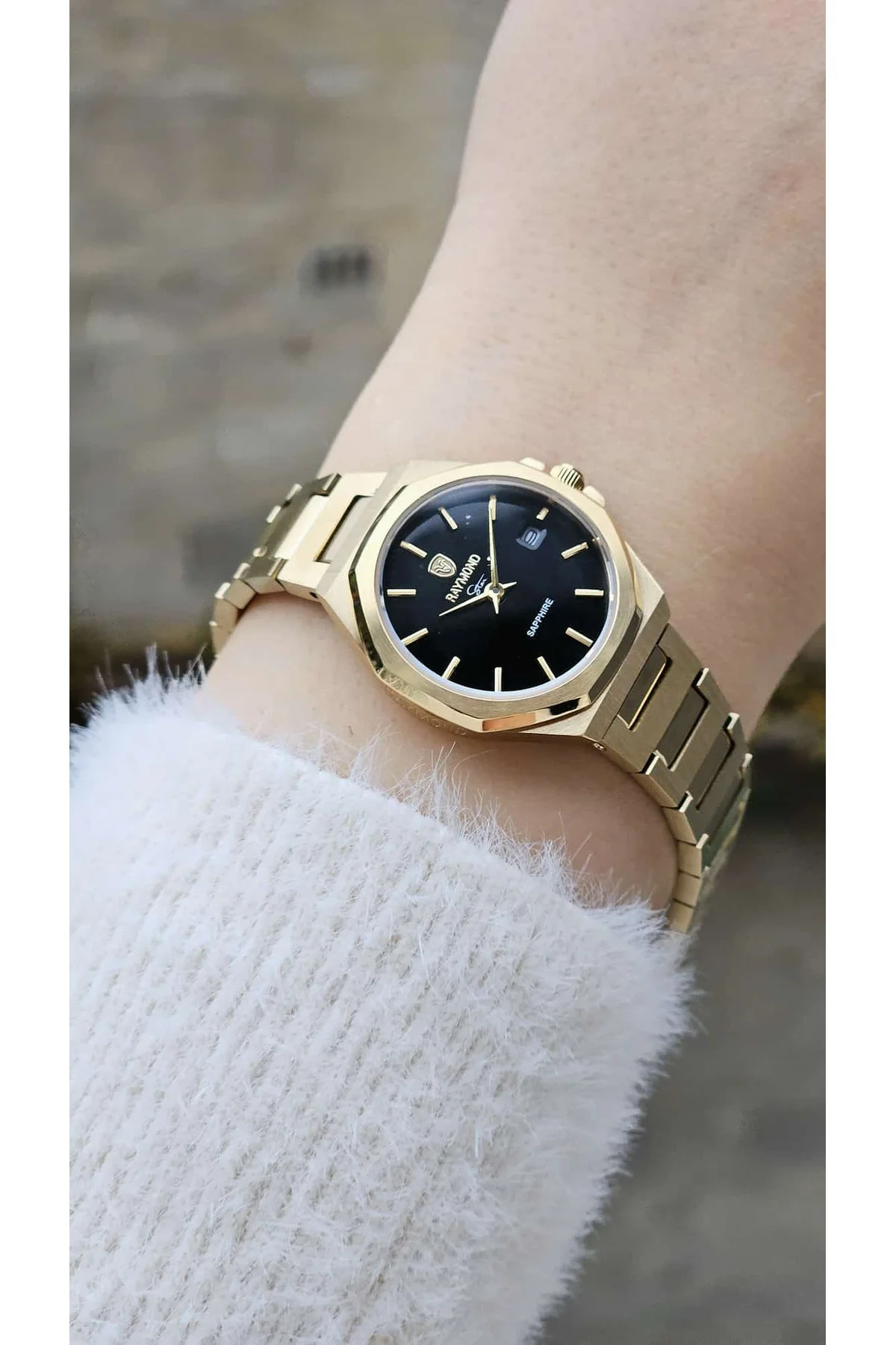RYM6-611505L QUARTZ KADIN KOL SAATİ - 2 YIL GARANTİ (26mm) GOLD-BK RYM6-611505L QUARTZ KADIN KOL SAATİ - 2 YIL GARANTİ (26mm) GOLD-BK
