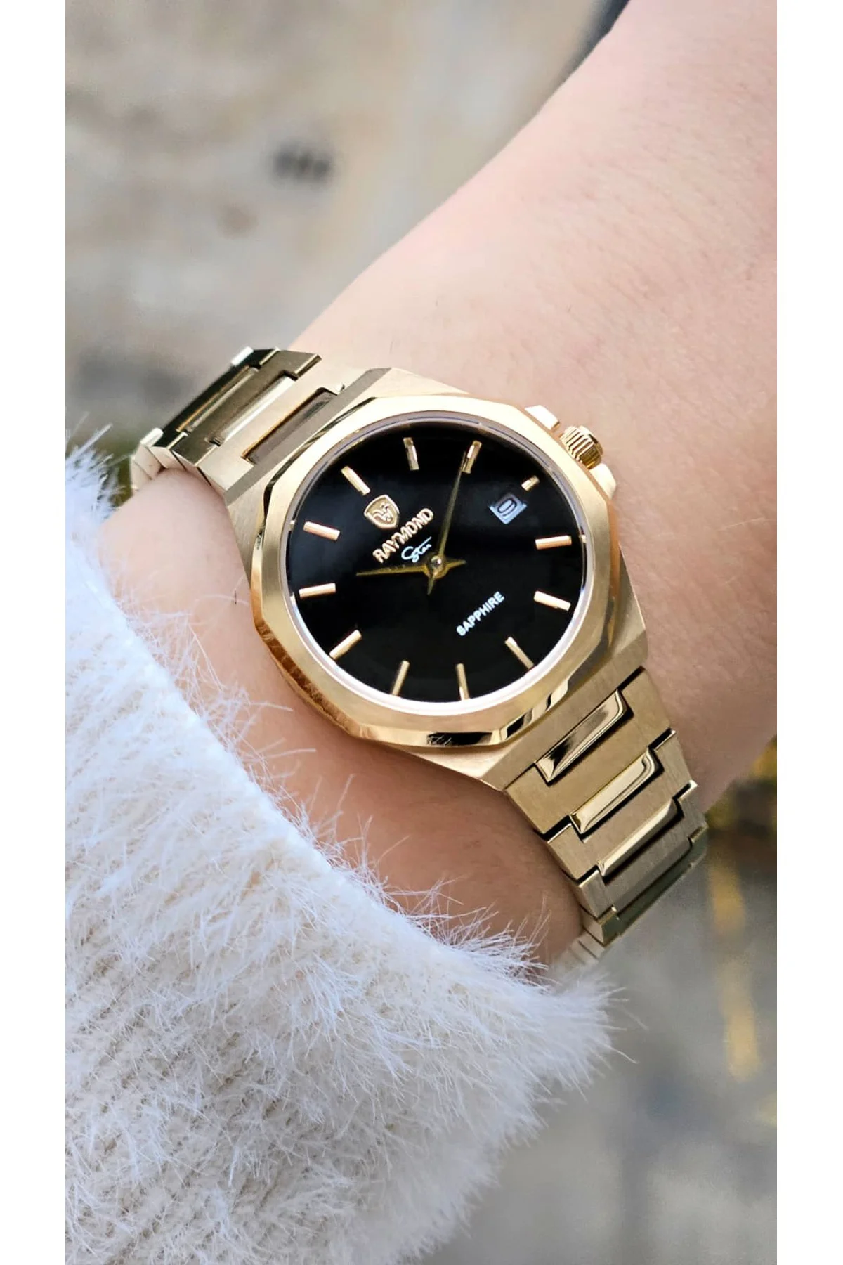 RYM6-611505L QUARTZ KADIN KOL SAATİ - 2 YIL GARANTİ (26mm) GOLD-BK RYM6-611505L QUARTZ KADIN KOL SAATİ - 2 YIL GARANTİ (26mm) GOLD-BK
