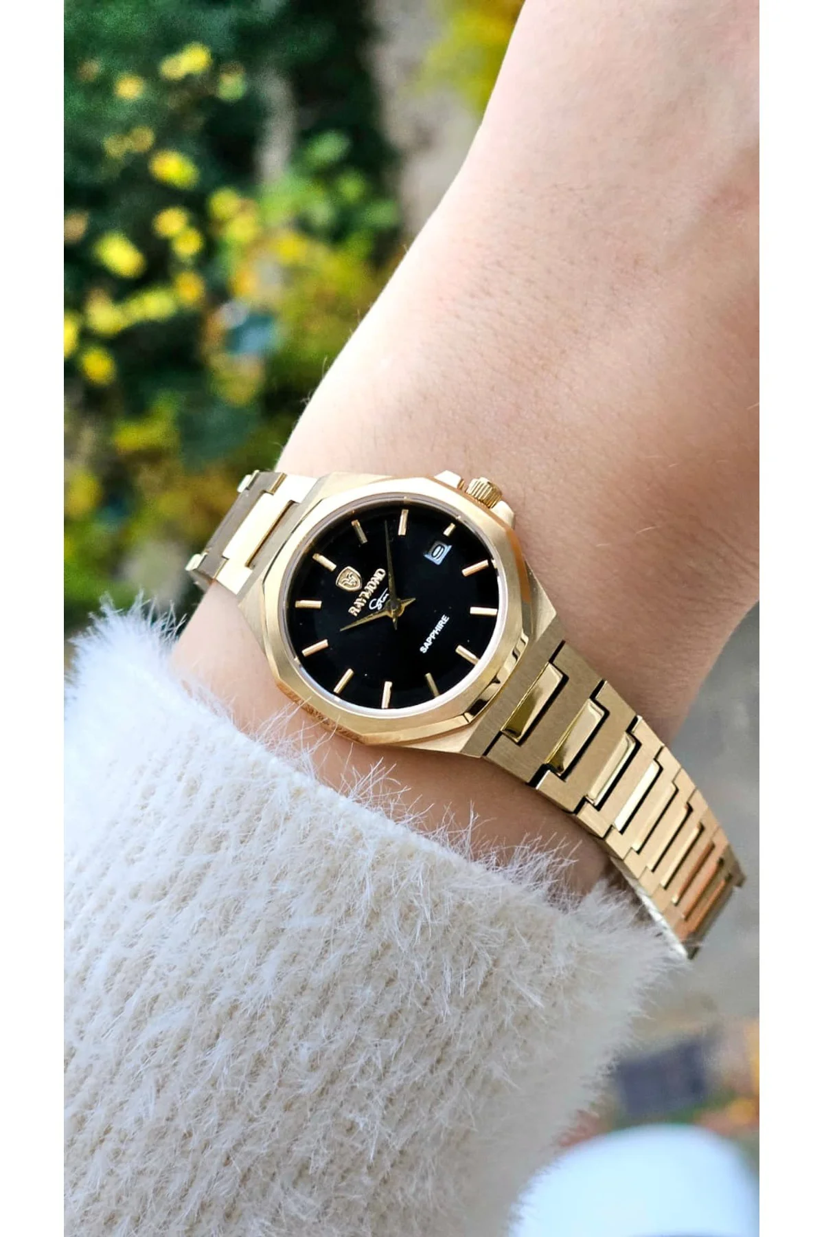 RYM6-611505L QUARTZ KADIN KOL SAATİ - 2 YIL GARANTİ (26mm) GOLD-BK RYM6-611505L QUARTZ KADIN KOL SAATİ - 2 YIL GARANTİ (26mm) GOLD-BK