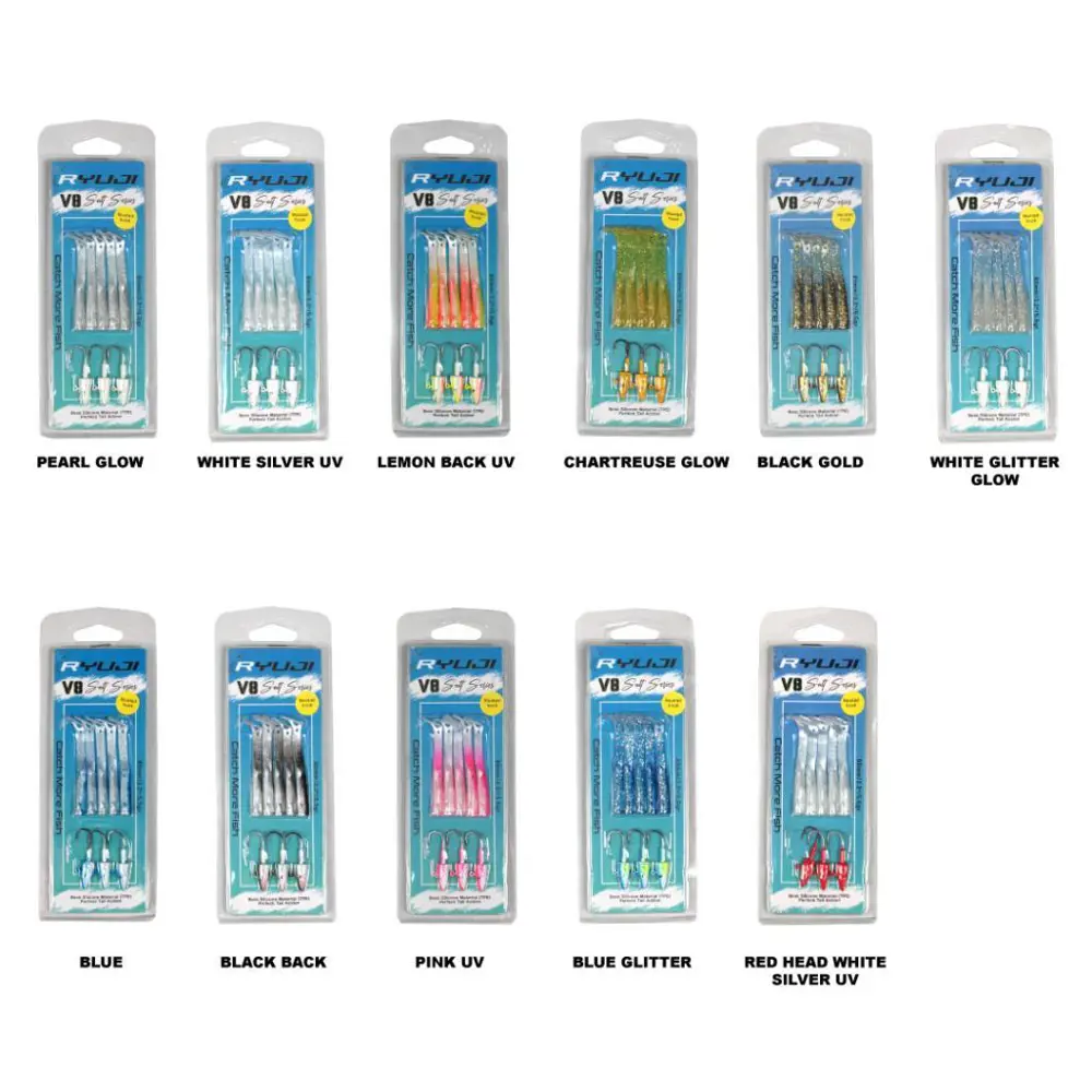 Ryuji V8 10cm 10g LRF Silikon Yem Blue Glitter Ryuji V8 10cm 10g LRF Silikon Yem Blue Glitter