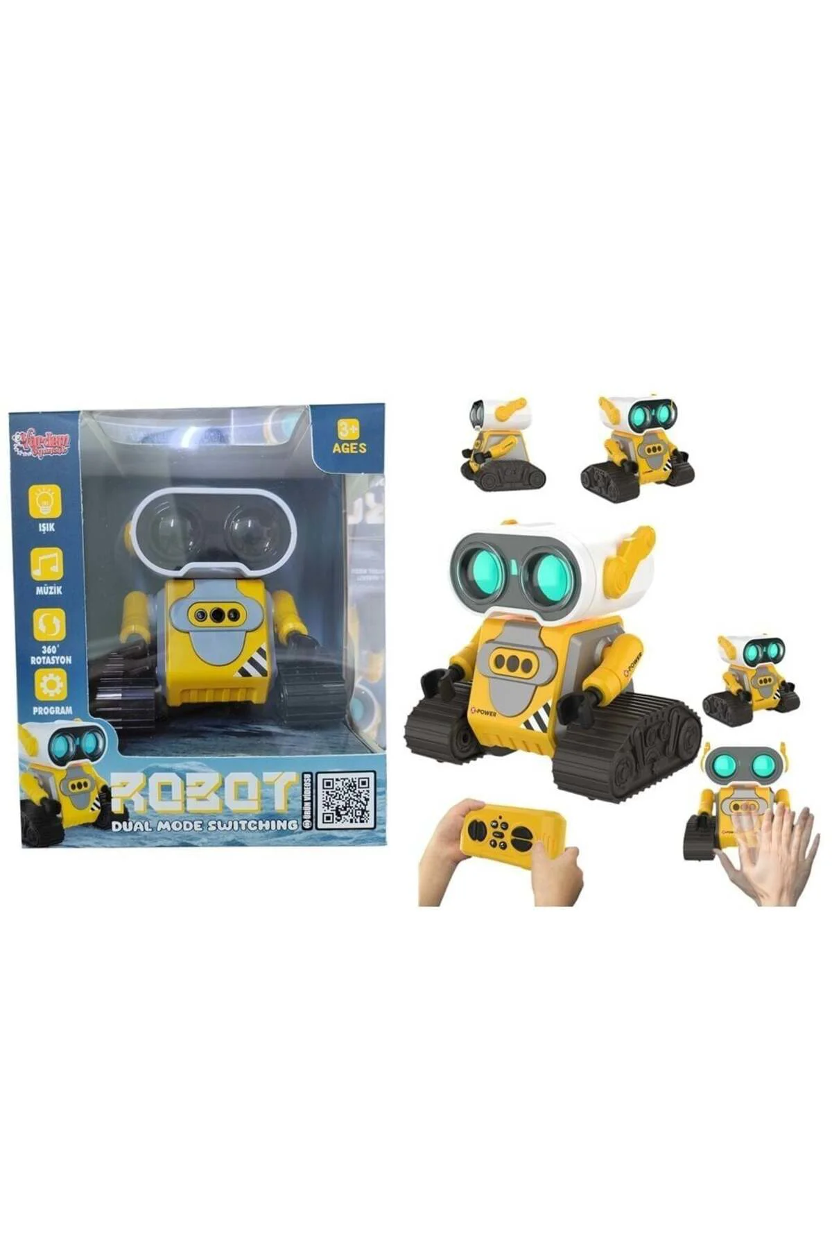 S-023-4582 Sari Uk Ff Şarjli 2 4G Robot-Araba
