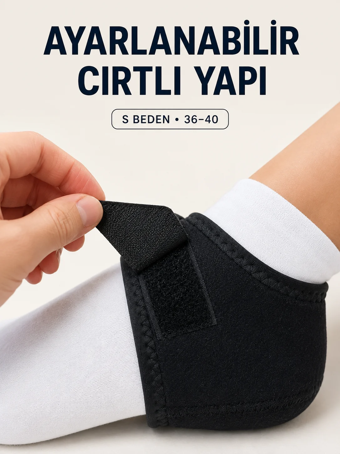 S Beden Cırtlı Topuk Çorabı Ayarlanabilir Topuk ve Ayak Bileği Destekleyici Fiyatı, Yorumları ve Özellikleri