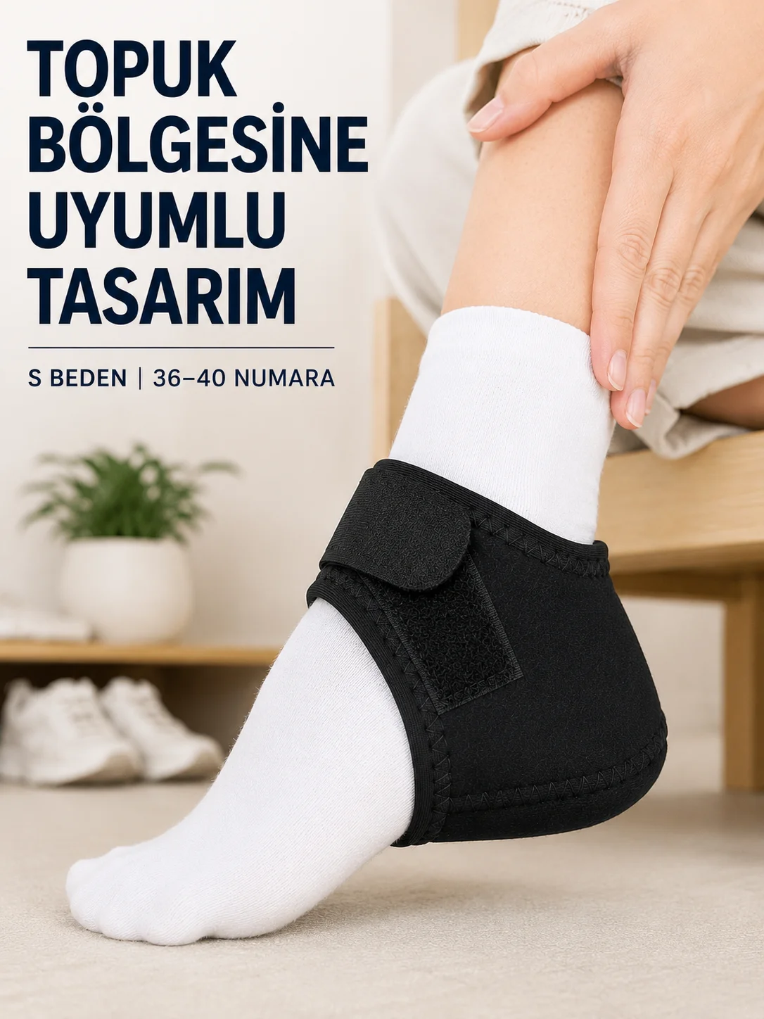 S Beden Topuk Çorabı 36-40 Numara Ayarlanabilir Cırtlı Topuk Destekleyici Fiyatı, Yorumları ve Özellikleri