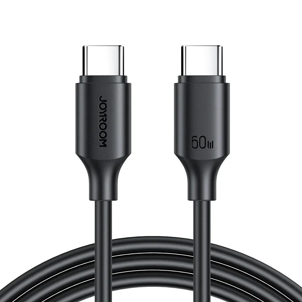 S-CC060A9 60W TYPE C-TYPE C 0.25M-BLACK