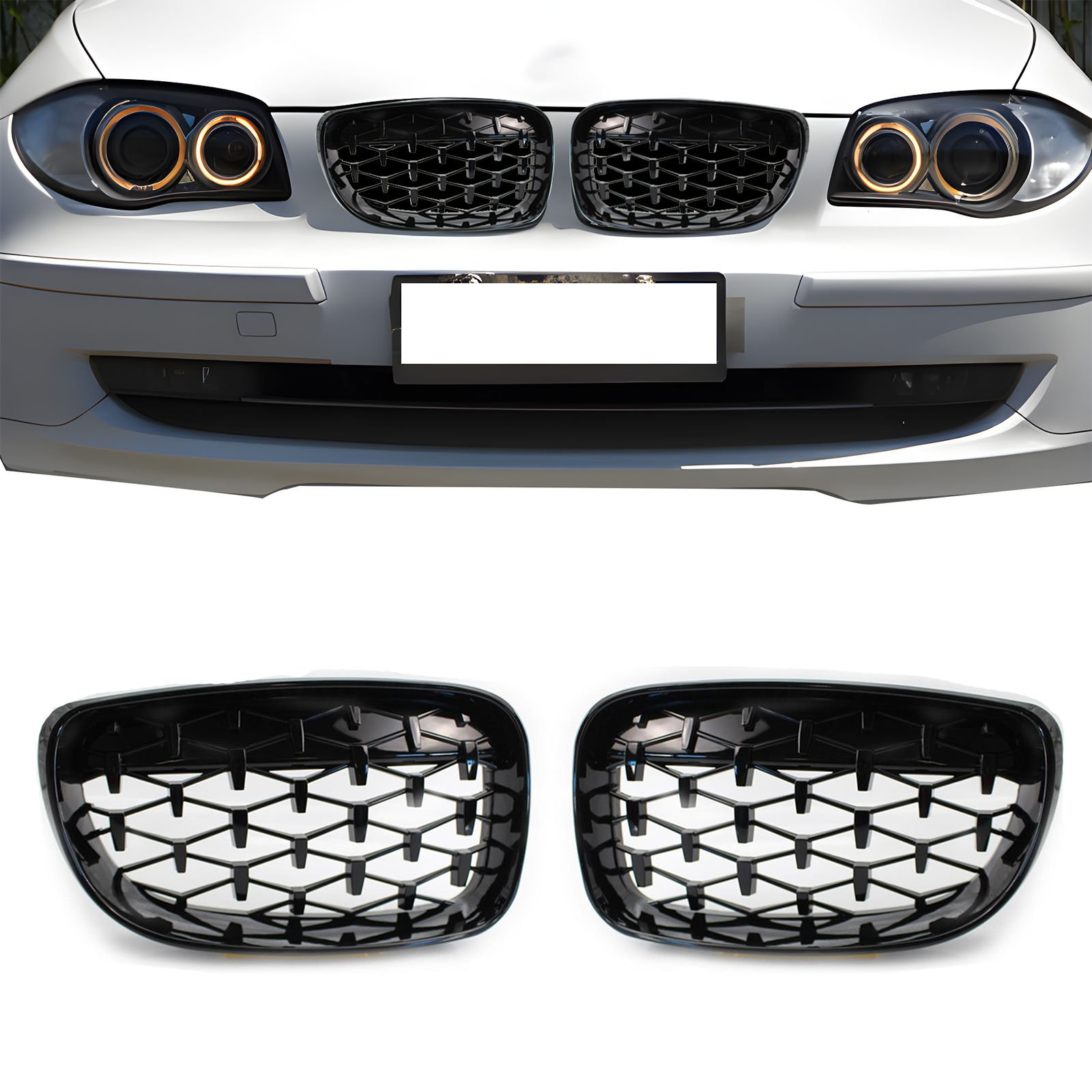 S-Dizayn Bmw 1 Serisi E81/E87 Ön Panjur Böbrek Parlak Siyah Piano S-Dizayn Bmw 1 Serisi E81/E87 Ön Panjur Böbrek Parlak Siyah Piano