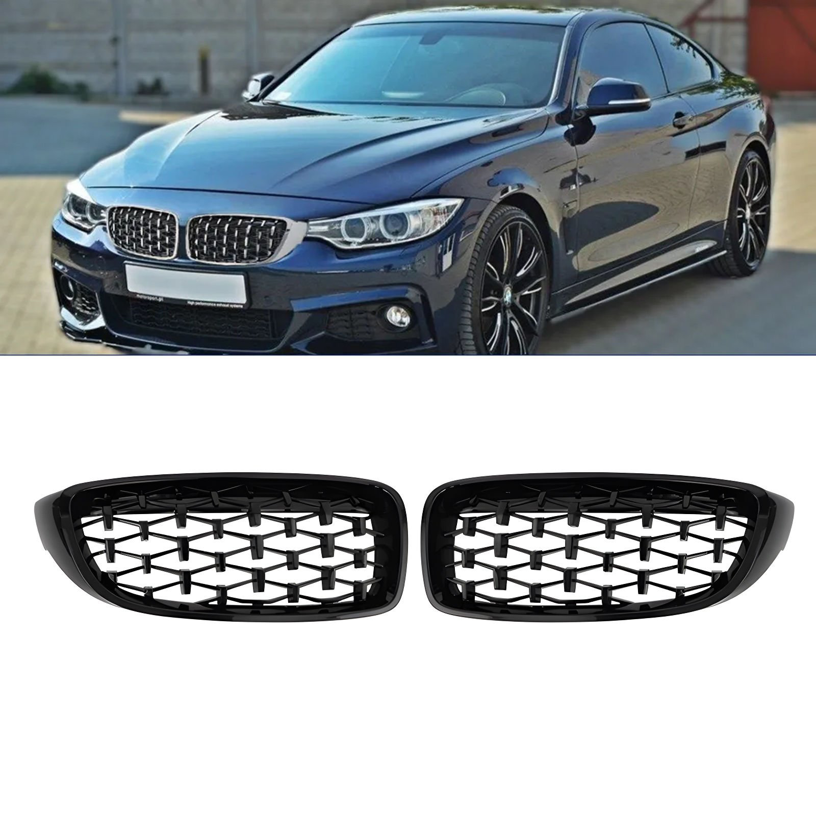 S-Dizayn Bmw 4 Serisi F32/F33/F36 Ön Panjur Böbrek Parlak Siyah P S-Dizayn Bmw 4 Serisi F32/F33/F36 Ön Panjur Böbrek Parlak Siyah P
