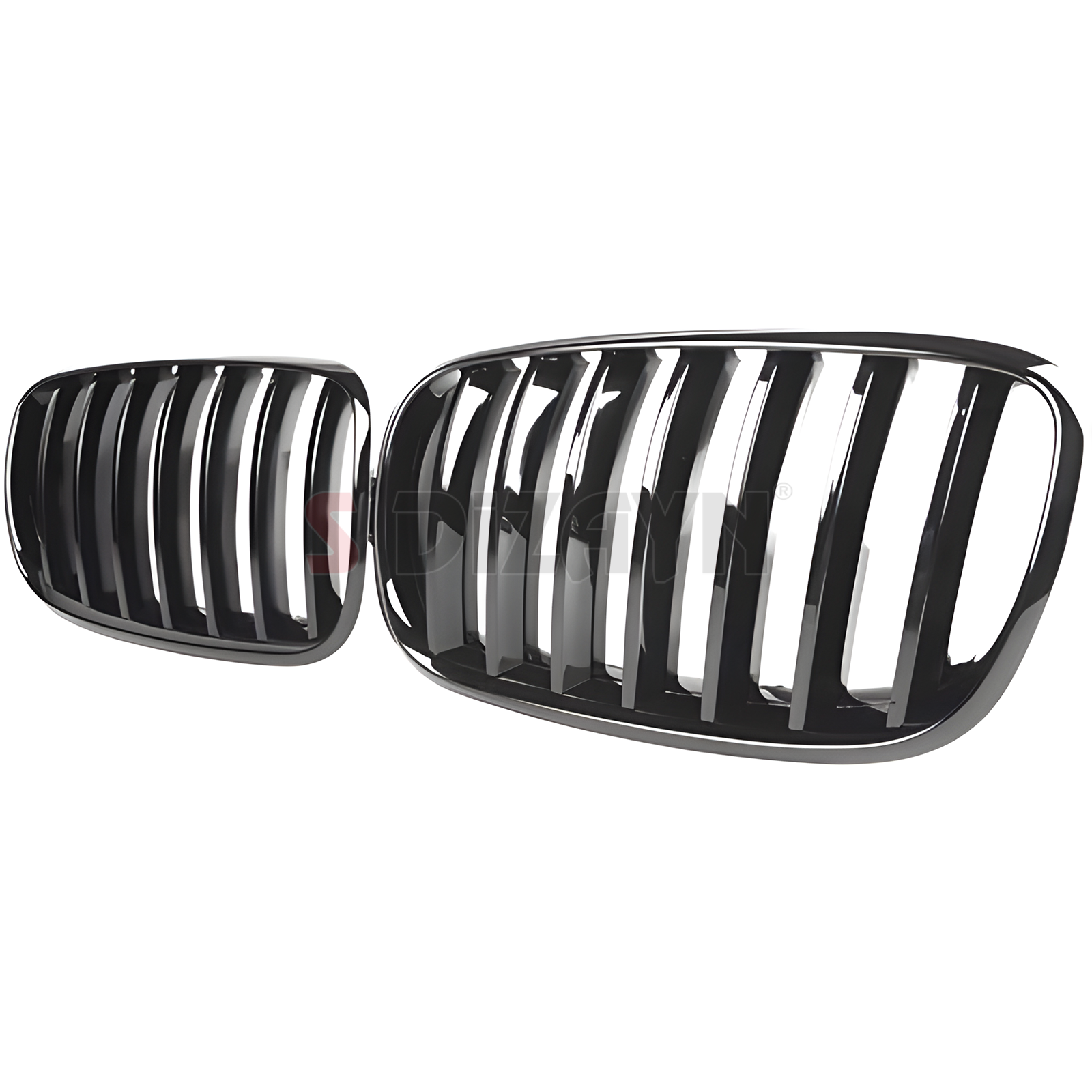 S-Dizayn Bmw X5 E70/E71/E72 Ön Panjur Böbrek Parlak Siyah Piano B