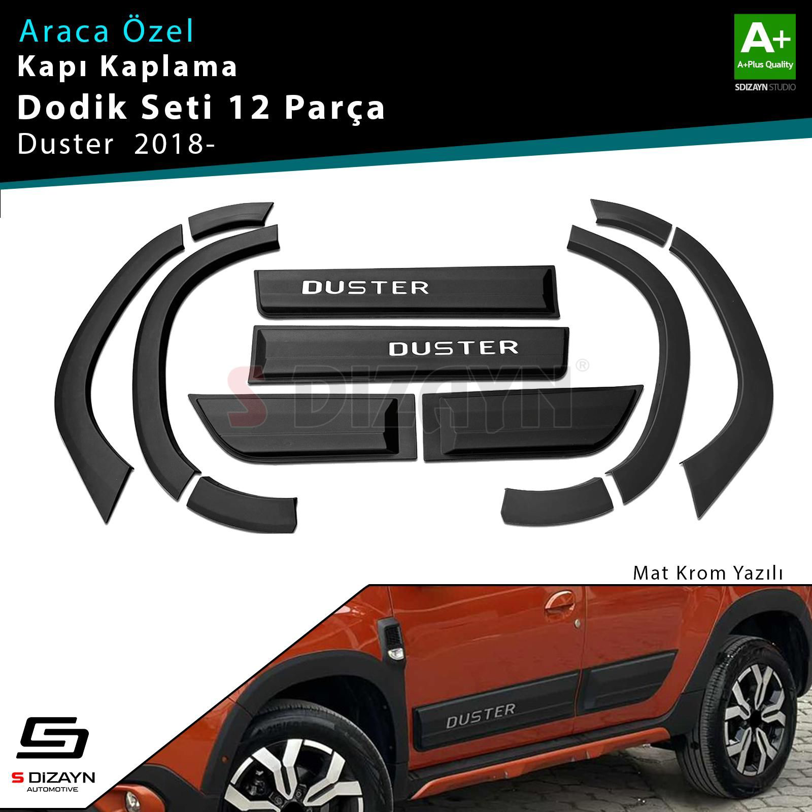 S-Dizayn Dacia Duster 2 Kapı Koruma ve Çamurluk Kaplaması Dodik S S-Dizayn Dacia Duster 2 Kapı Koruma ve Çamurluk Kaplaması Dodik S