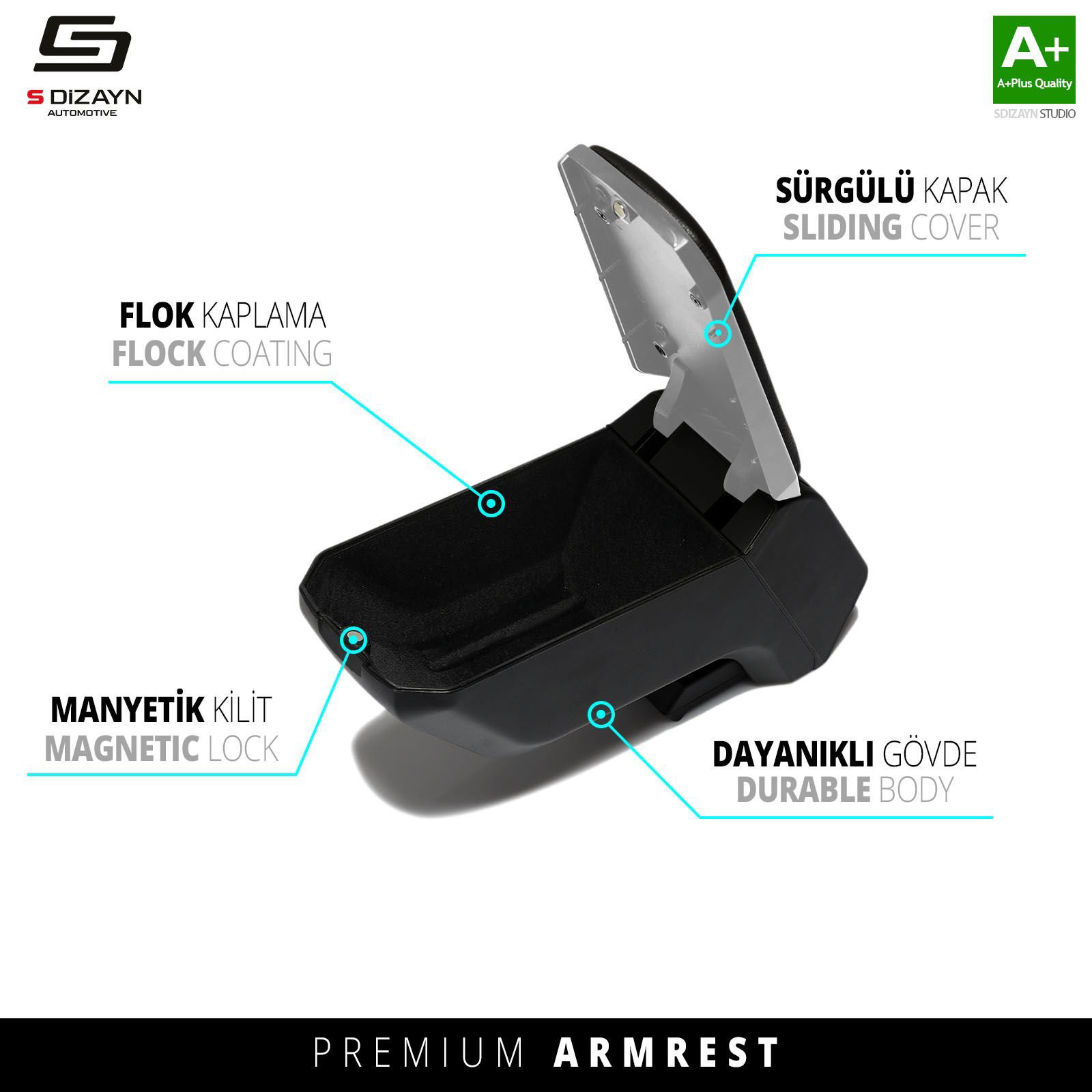 Drs Tuning S-Dizayn Dacia Duster Kol Dayama Kolçak Geçmeli Abs Gri 2009-2018