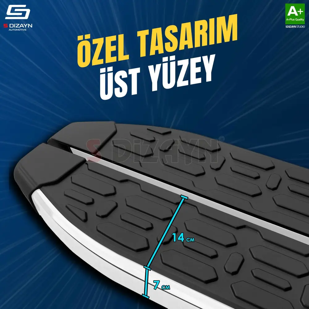 S-Dizayn Fiat Doblo 3 Evo Krom Yan Basamak 203 Cm 2023 Üzeri S-Dizayn Fiat Doblo 3 Evo Krom Yan Basamak 203 Cm 2023 Üzeri