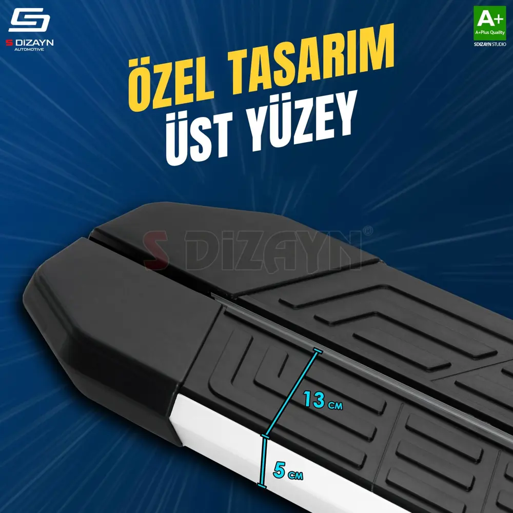 S-Dizayn Fiat Doblo 3 NewLine Aluminyum Yan Basamak 203 Cm 2023 Ü